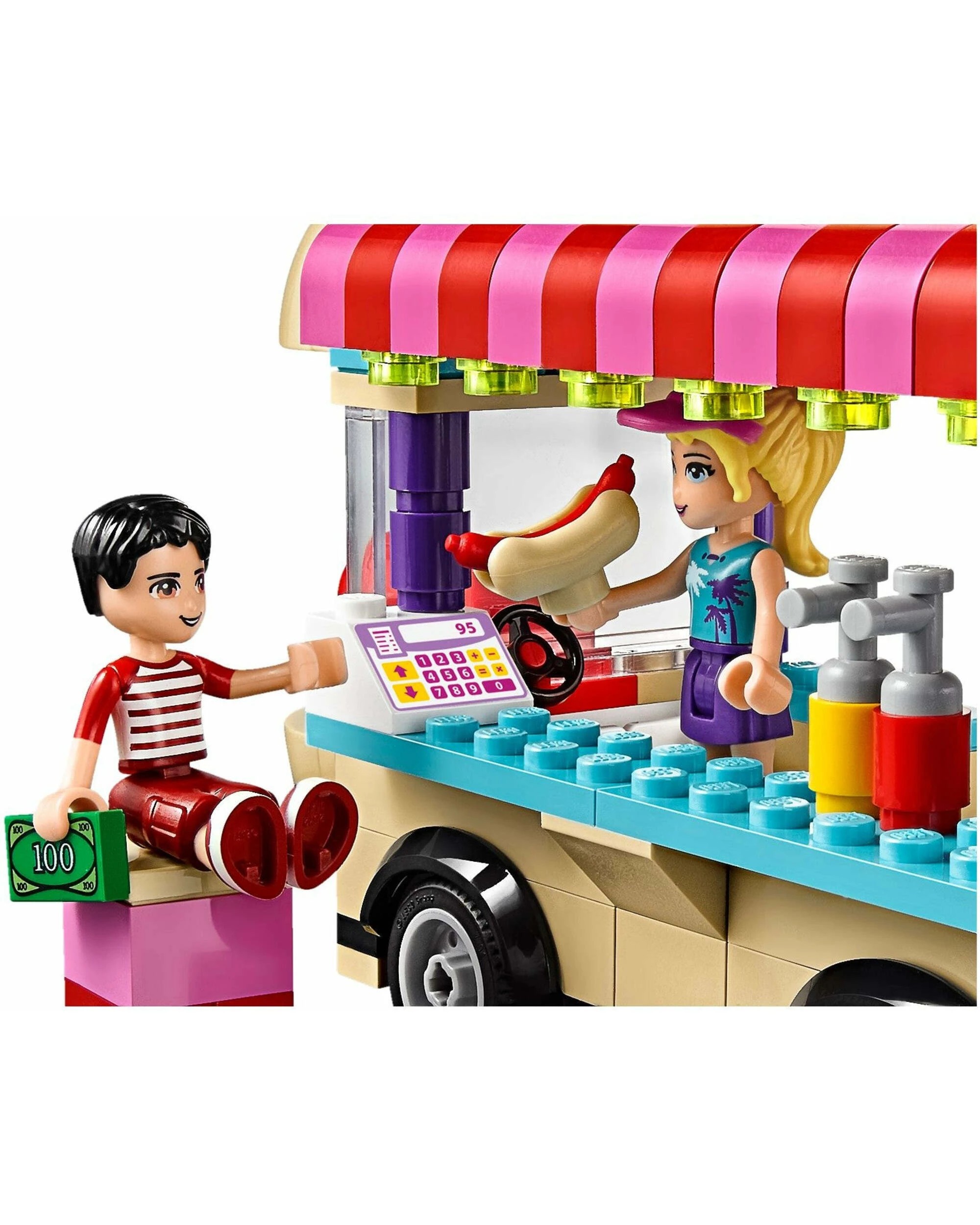 4 LEGO 41129 Friends Amusement Park Hot Dog Van, 4 of 5