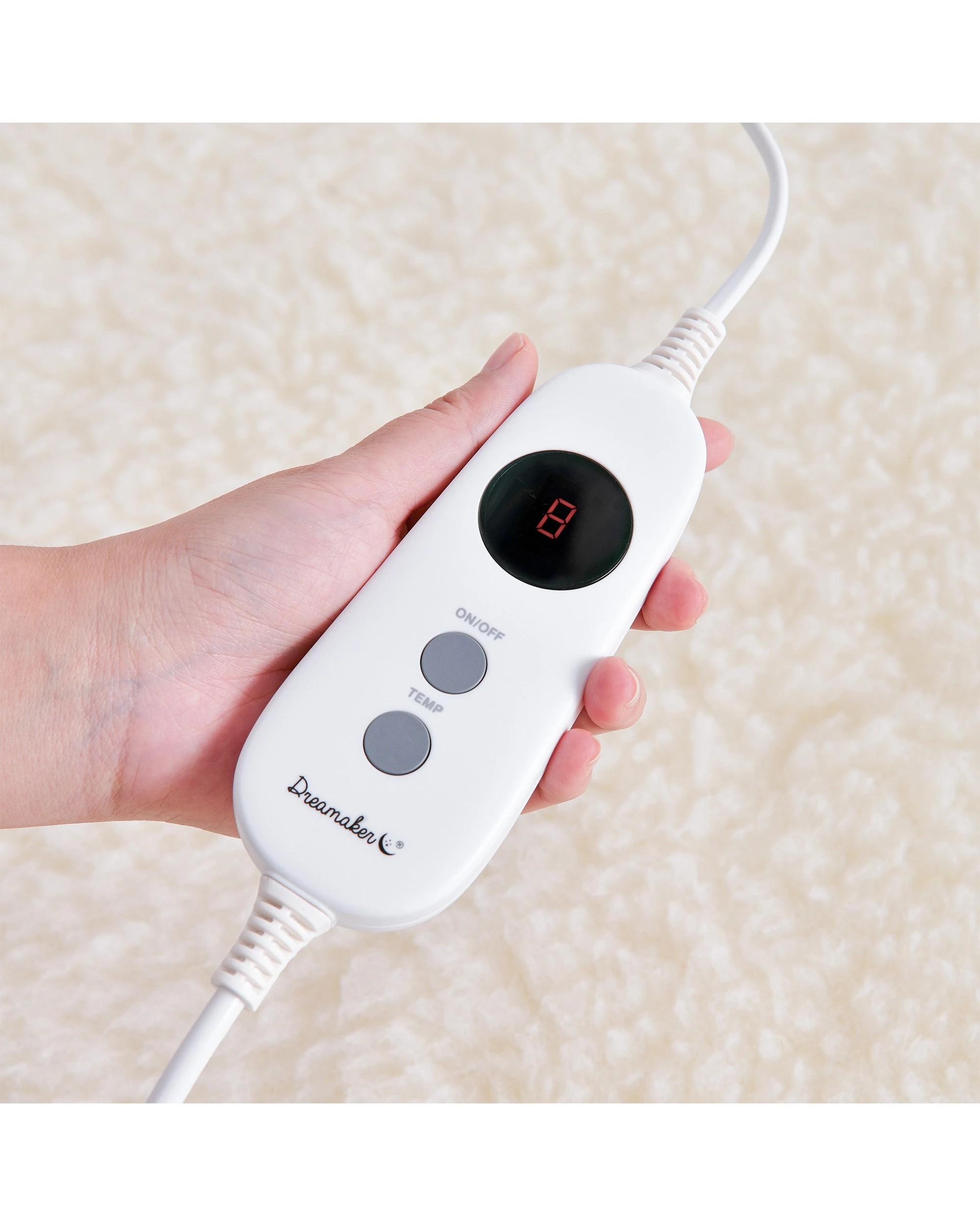 5 Dreamaker Australian Wool Fleece Electric Blanket - King Bed - Cream, 5 of 7