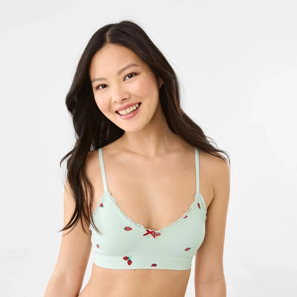 4 2 Pack Seamfree Rib Bralette BERRY, PINK LADY, 4 of 10