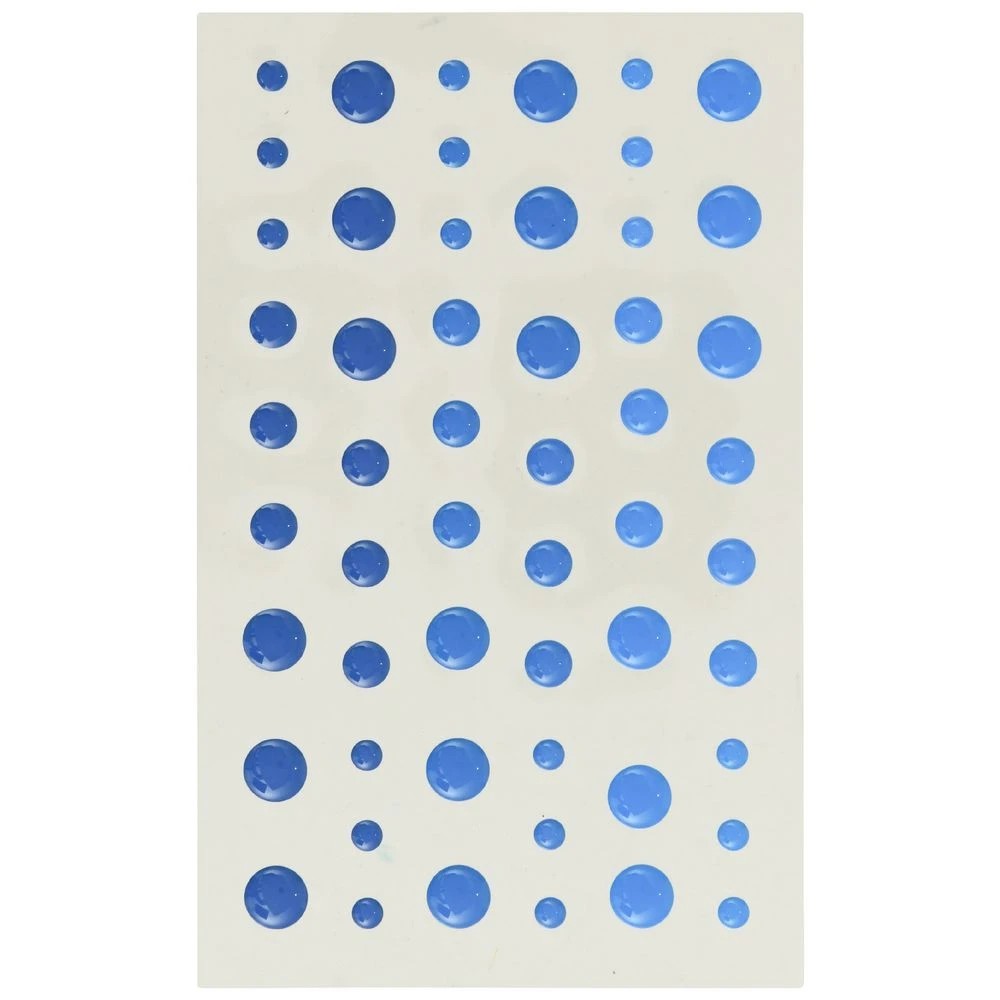 2 Born Epoxy Resin Dot Stickers Blue Pearl 54 Pack, 2 of 2