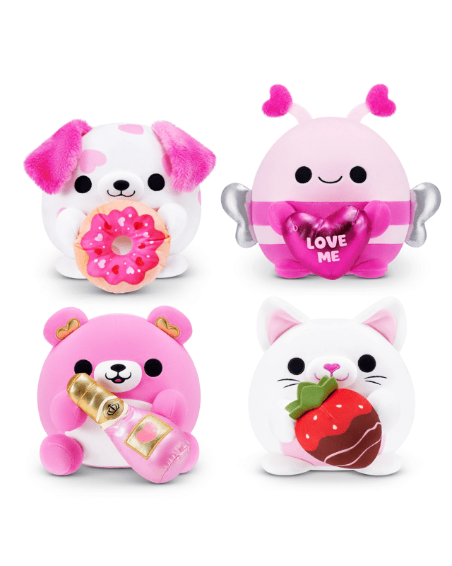 20cm Zuru Snackles Valentines Edition Plush - Asso