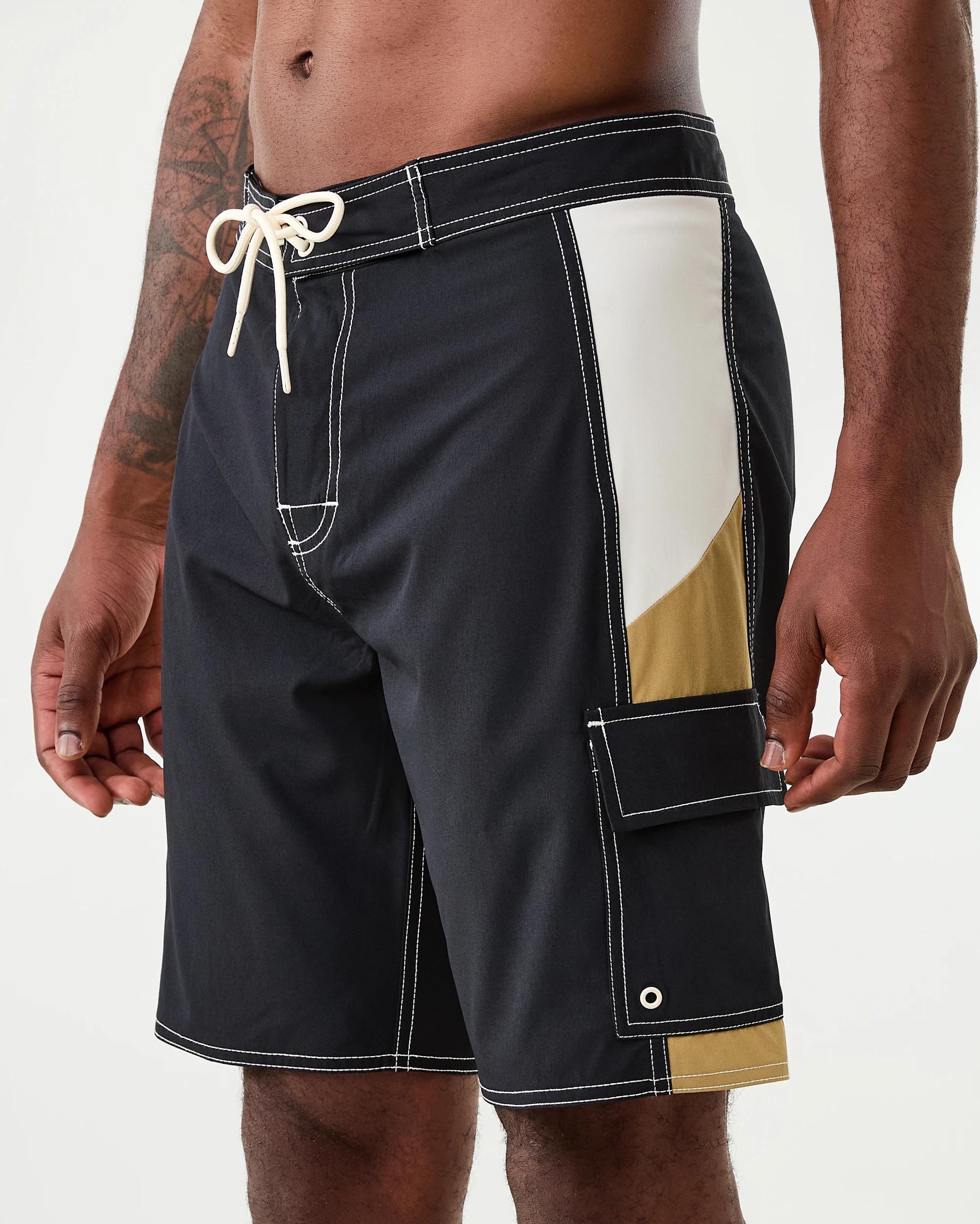2 4 Way Stretch Boardshorts Black, 2 of 7