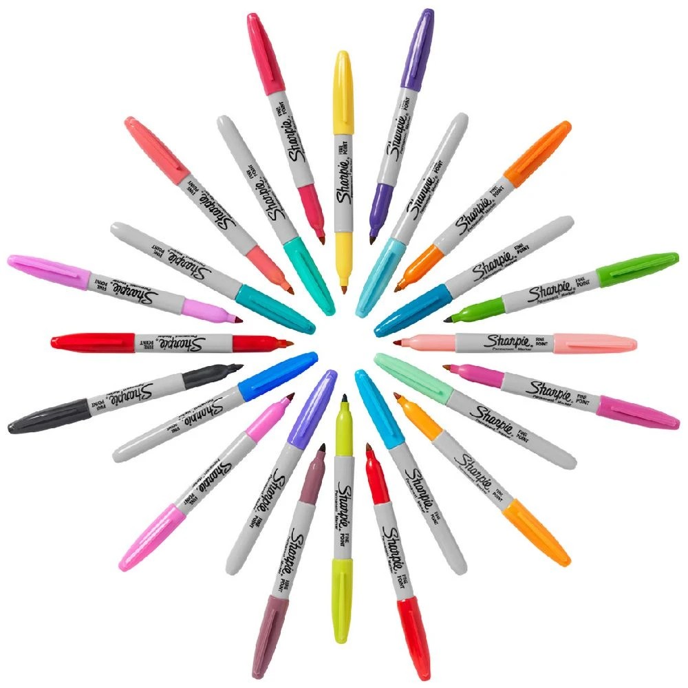 2 Sharpie Fine Permanent Markers Glam Pop 34 Pack, 2 of 7