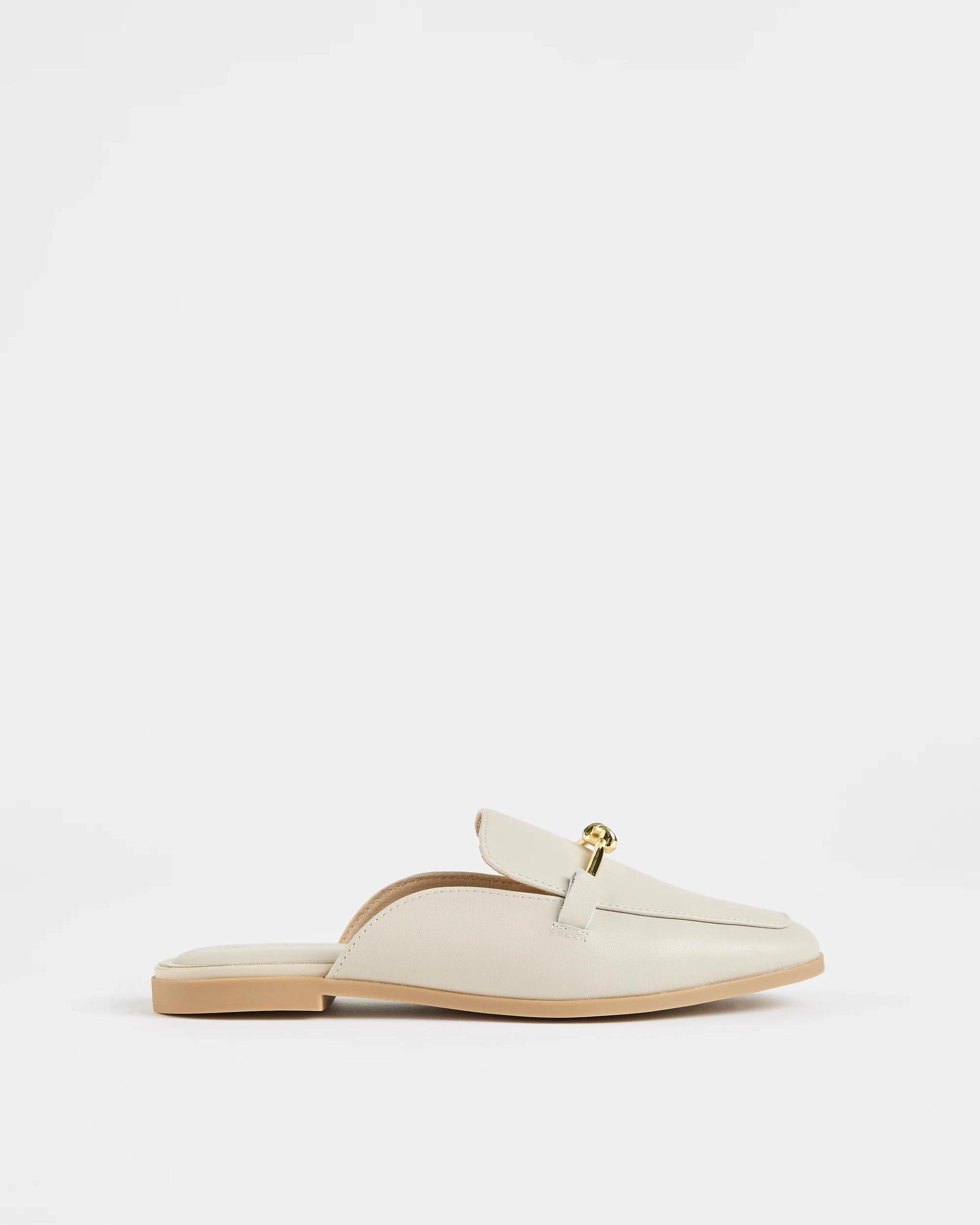 1 Target Womens Genuine Leather Loafer Mule - Maddy IVORY, 1 of 3