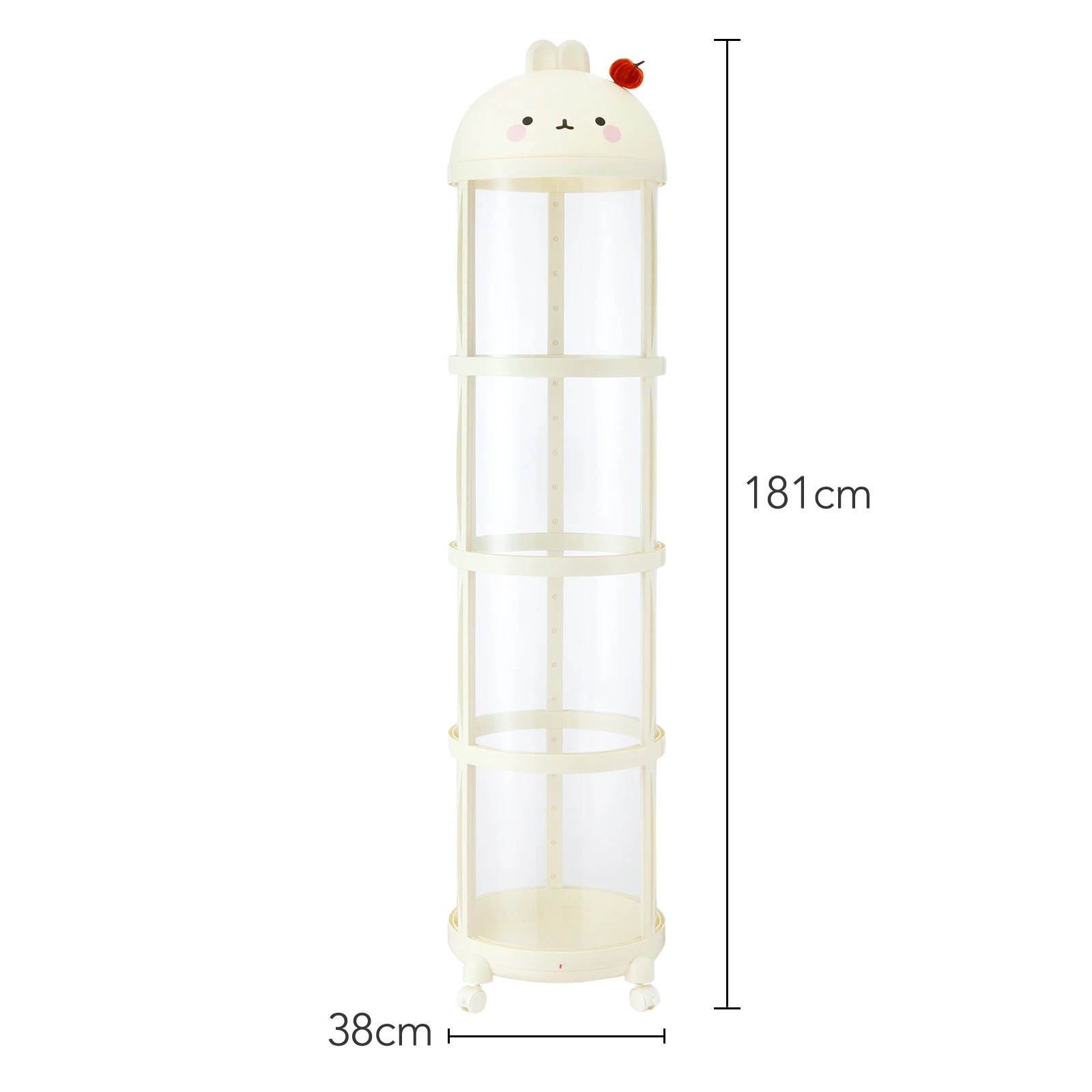4 Ausway Kids Toys Storage Tube Box Plush Soft Doll Display Cabinet, 4 of 6