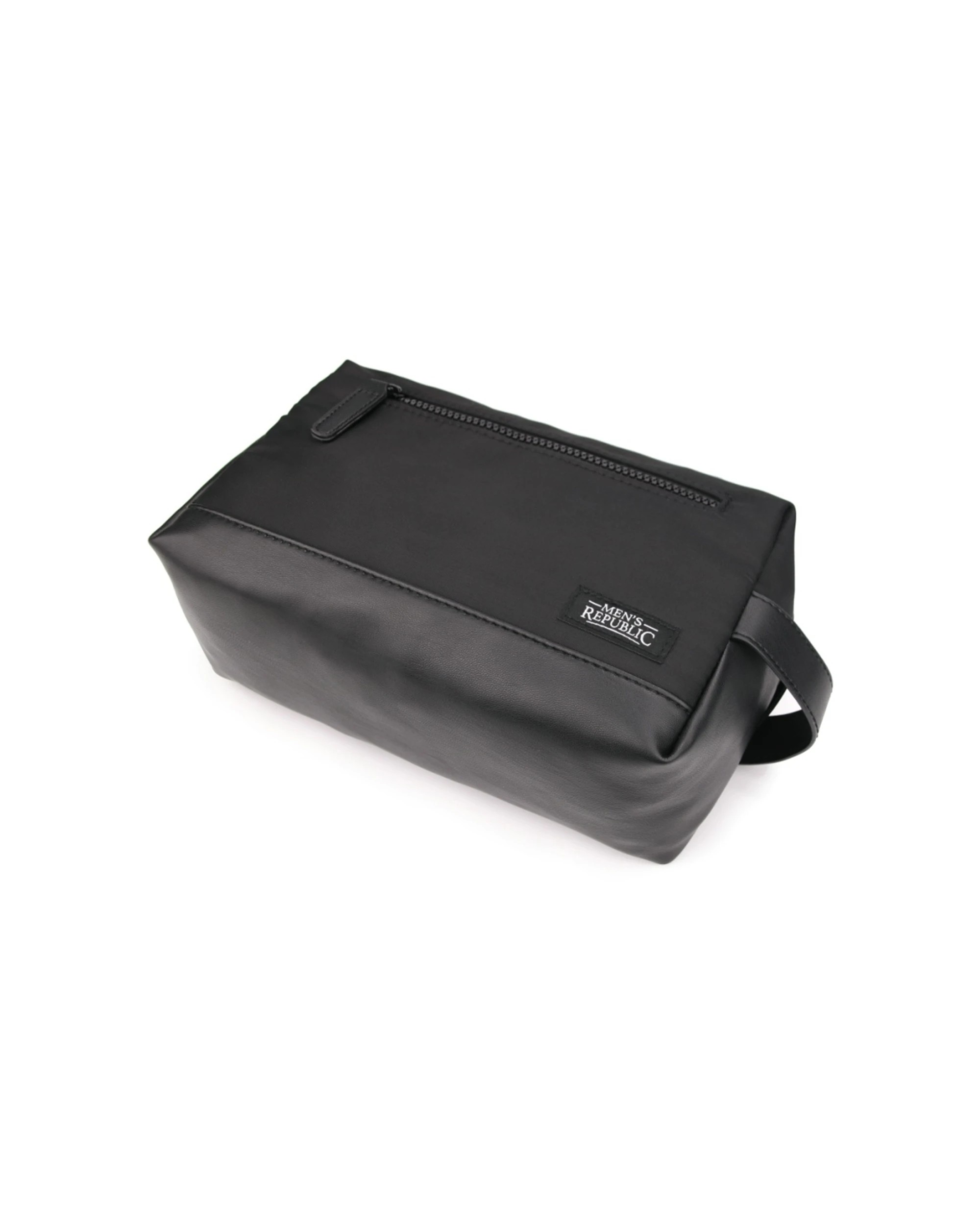 5 Mne's Republic Nylon Toiletry Bag Compact Travel Pouch Practical Travel Organiser 25cm - Black, 5 of 7