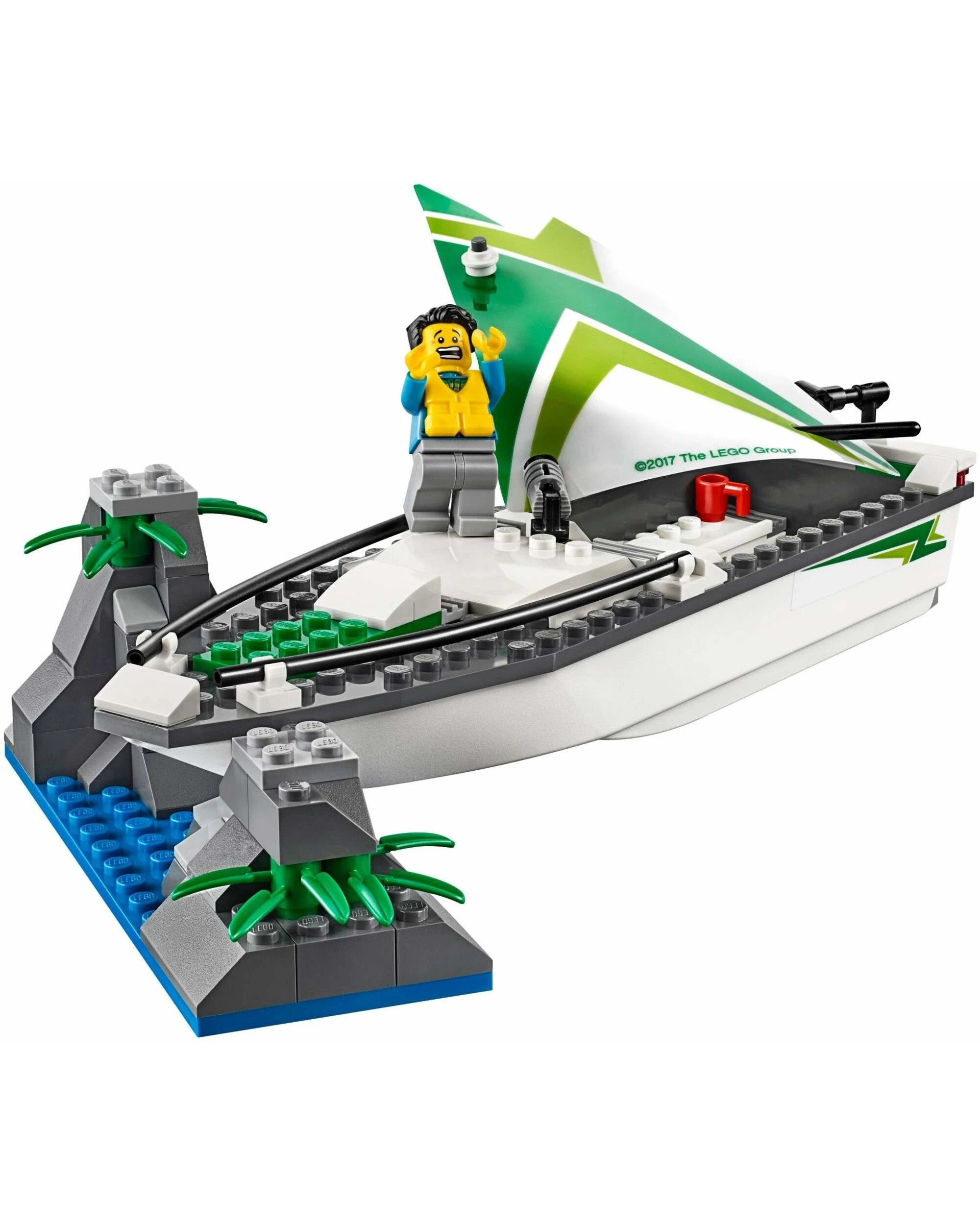 2 LEGO 60168 Sailboat Rescue Mission Coast Guard Boat Set, 2 of 5