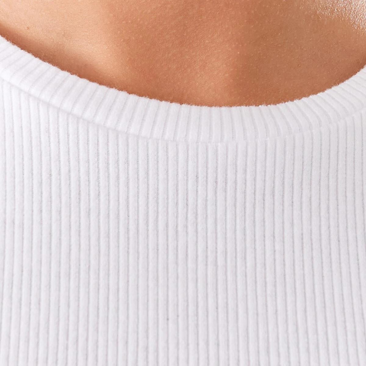 4 Short Sleeve Rib Top White, 4 of 10