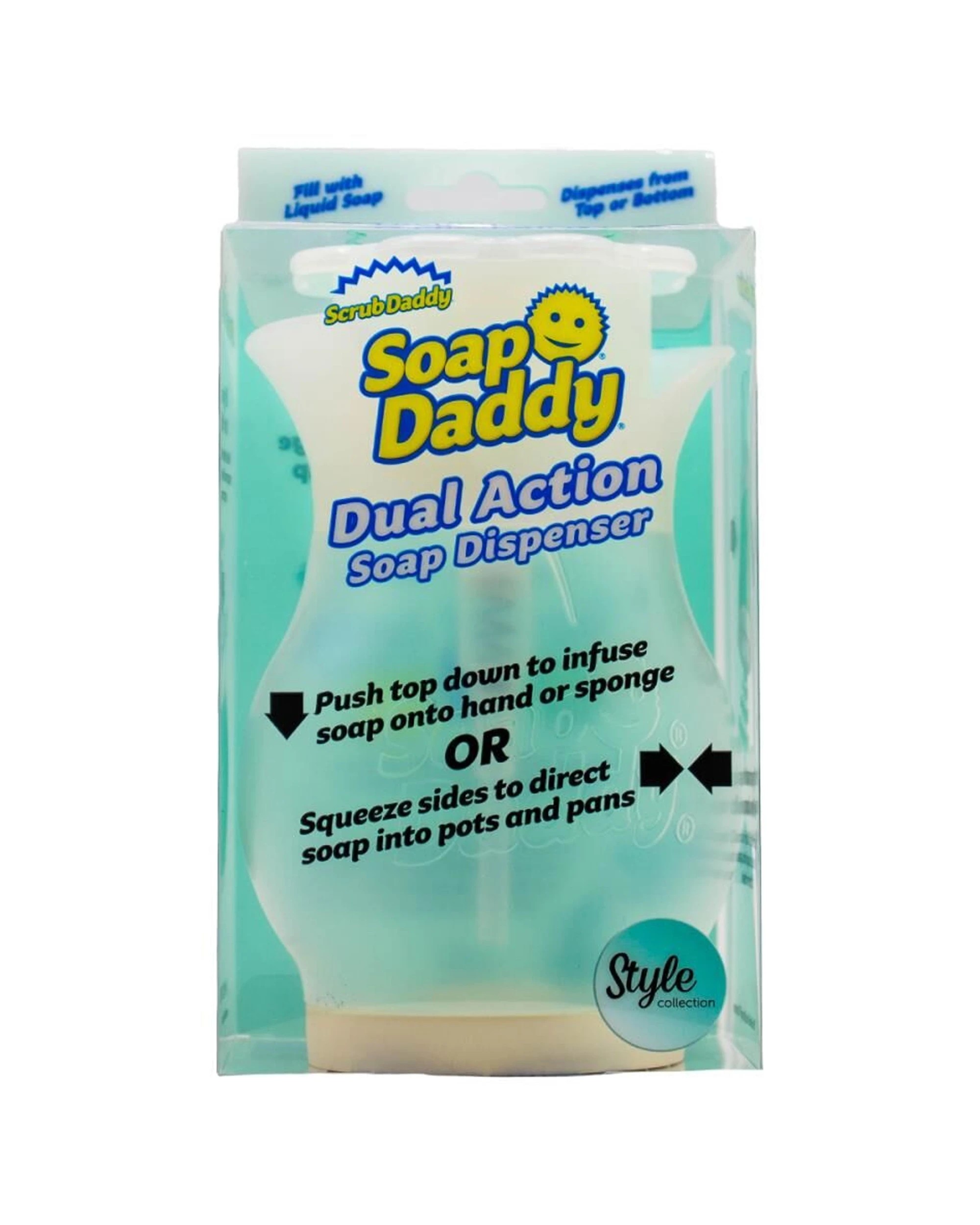 2 Scrub Daddy Soap Daddy Dual Action Soap Dispenser Easy Use 4 Pack - Blue, 2 of 3