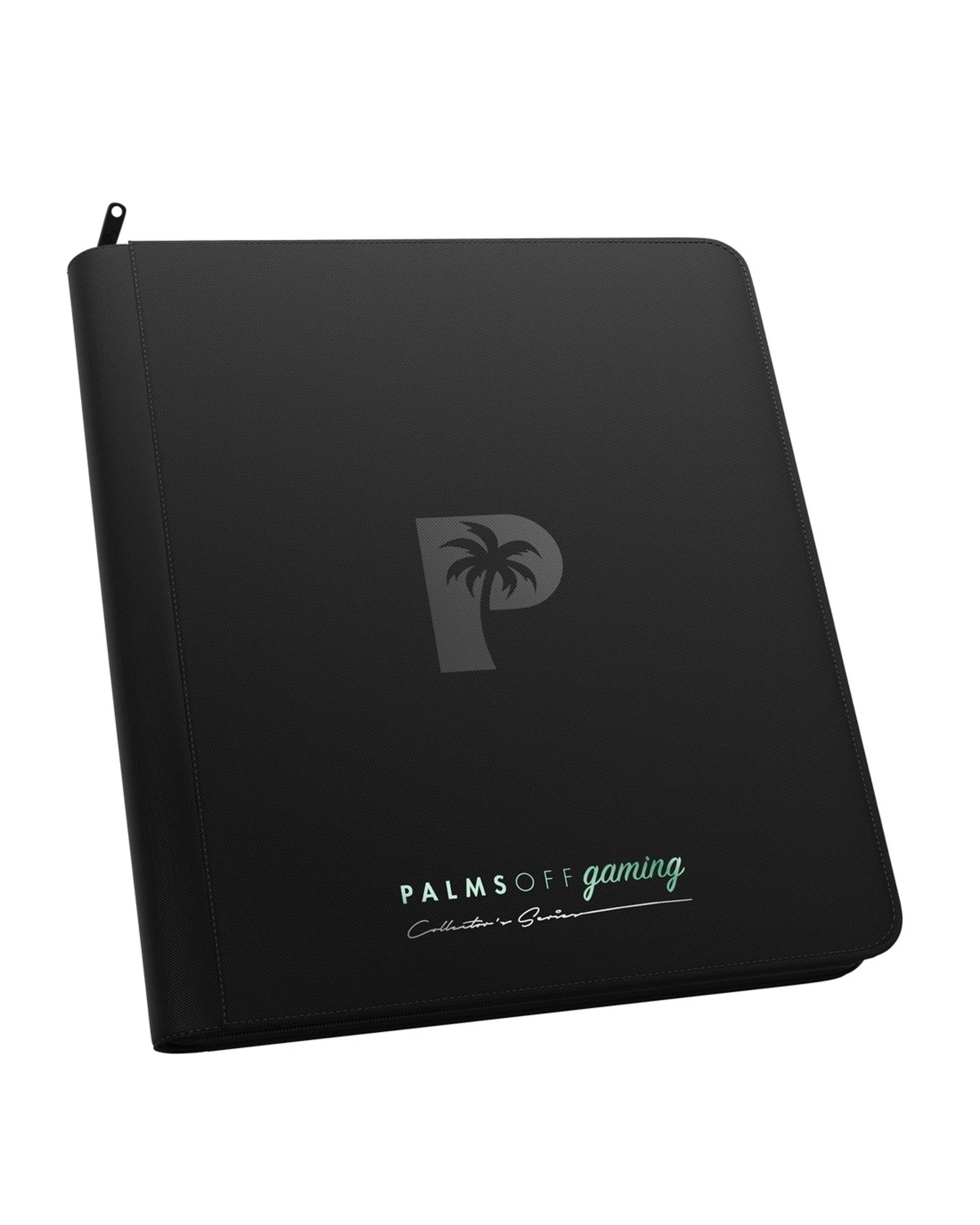 1 Palms Off Gaming Collector's Series 12 Pocket Zip Binder - Black, 1 of 8