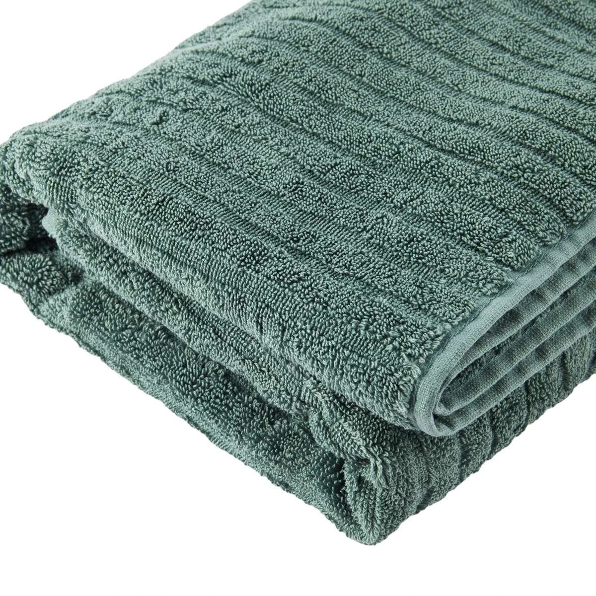 4 Cotton Bath Towel - Teal, 4 of 4