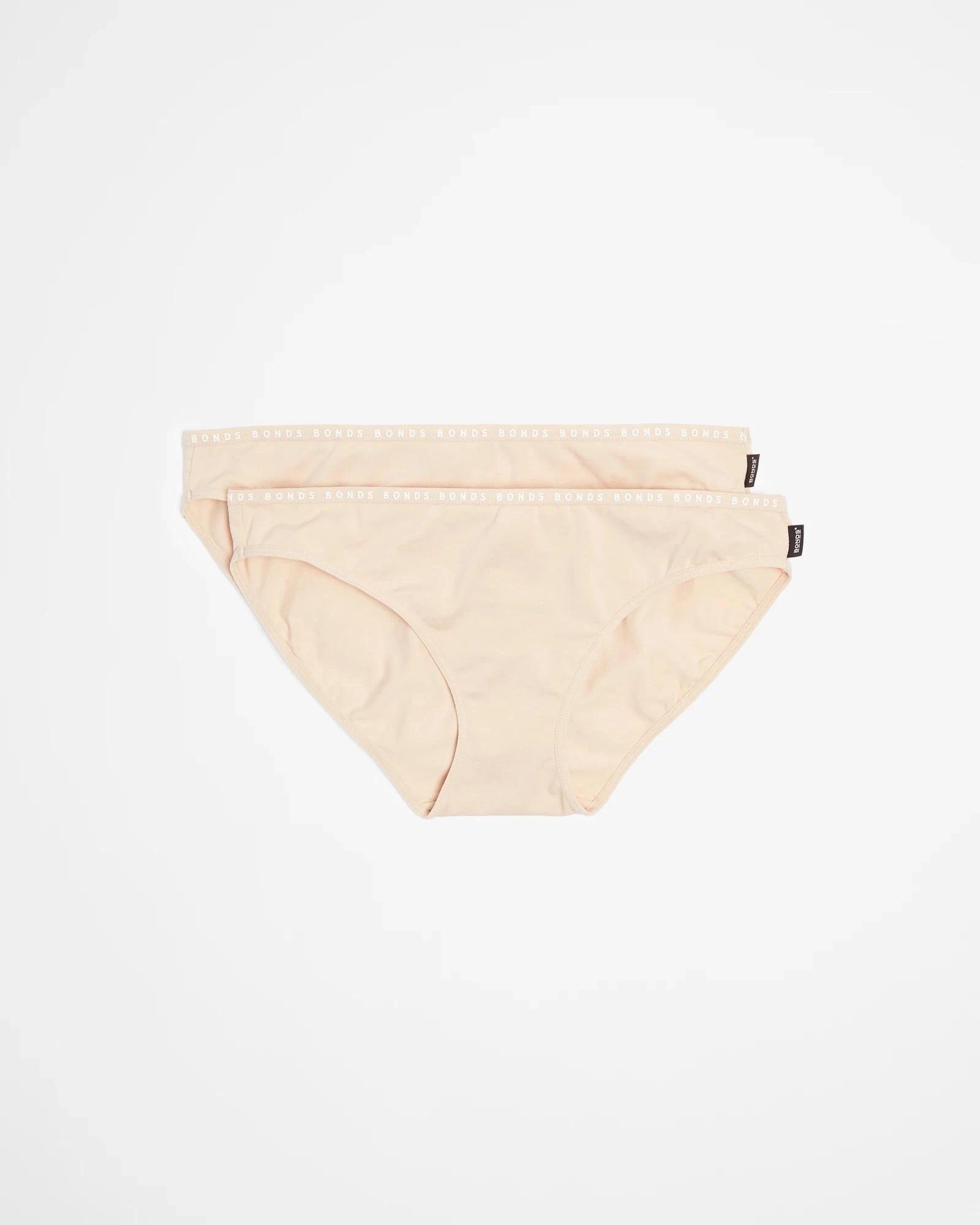 1 Bonds 2 Pack Hipster Bikini Briefs NUDE, 1 of 4
