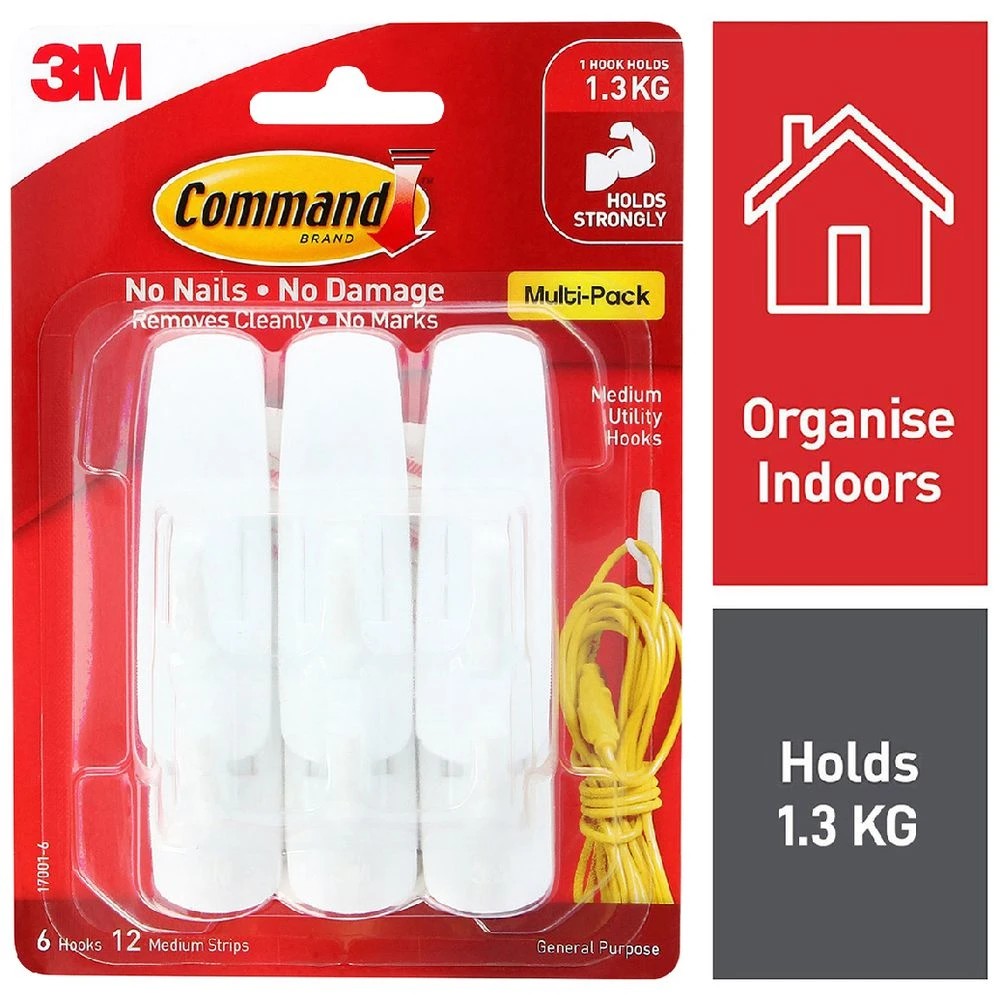 1 3M Command Medium Hooks Value Pack, 1 of 5