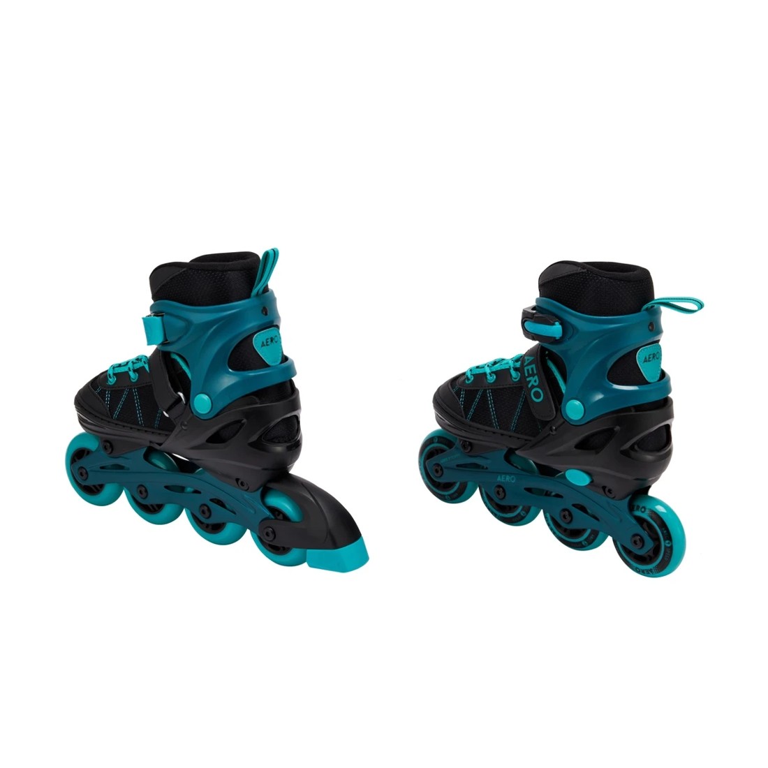 5 Inline Skates - Black and Teal, Size 2 to 4, 5 of 7