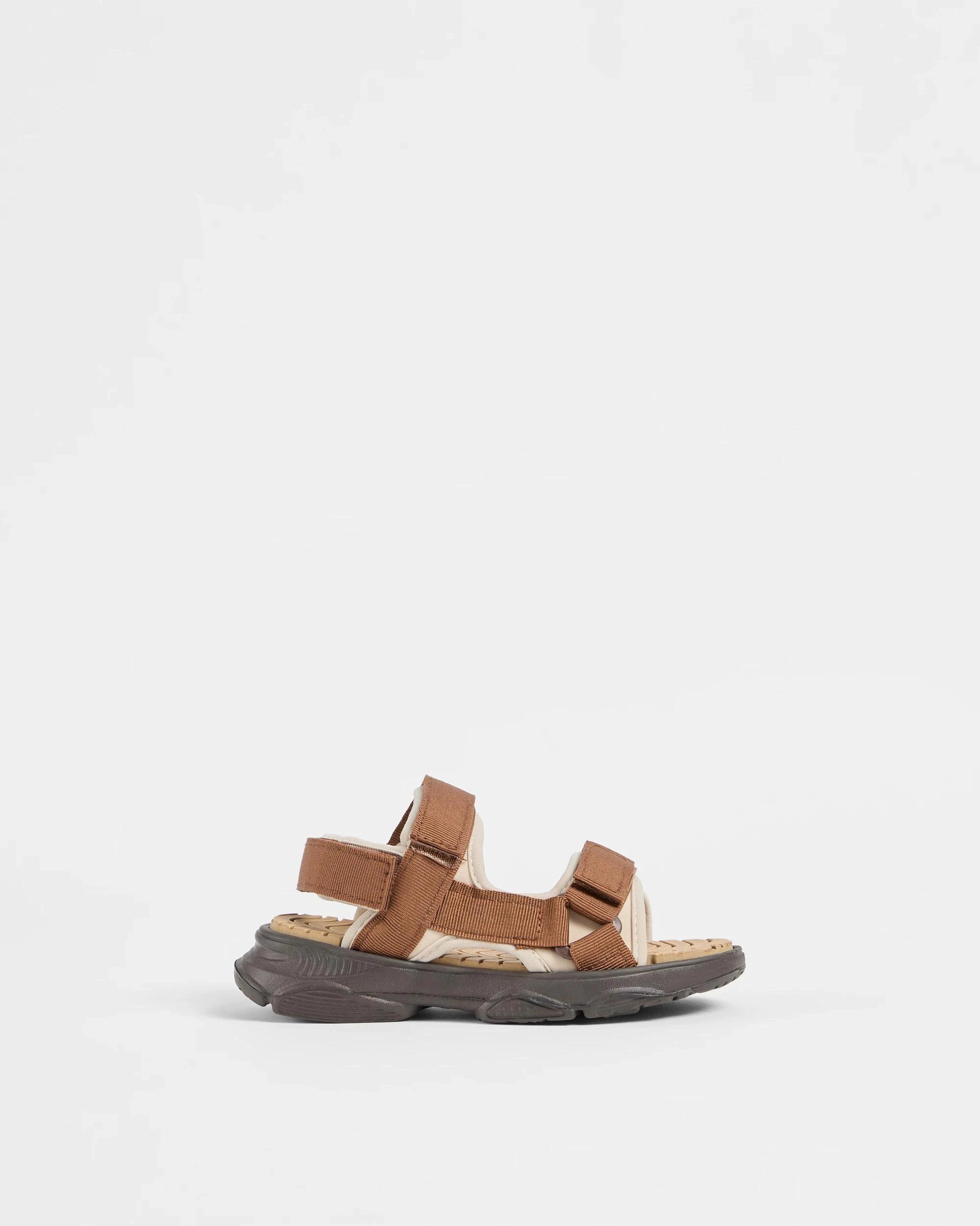 1 Target Kids Boys Junior Webbing Sandal BROWN, 1 of 3