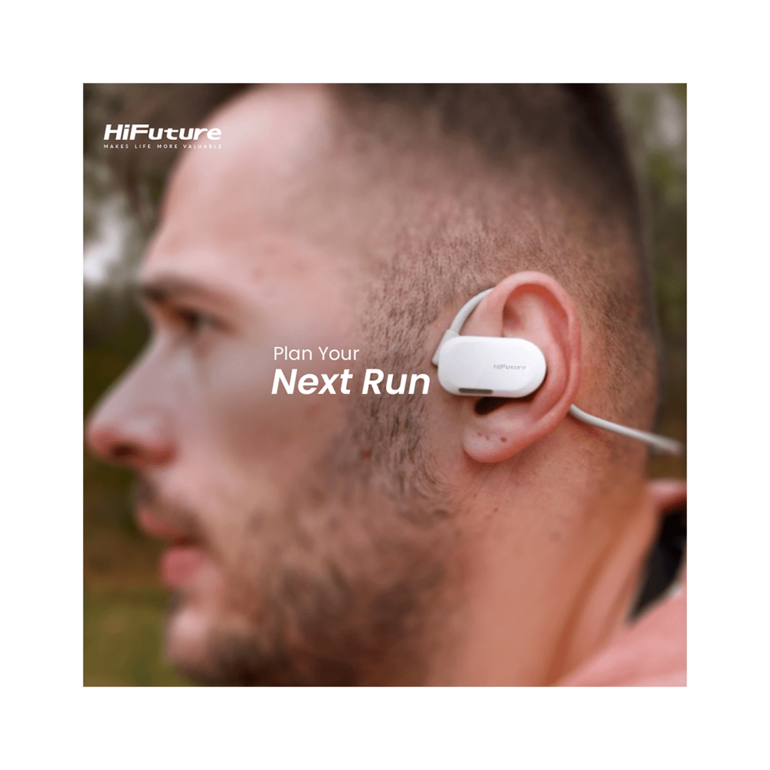 5 Hifuture Futuremate Open Ear Air Conduction Enc Headphones W/ 2-mic - Grey, 5 of 10