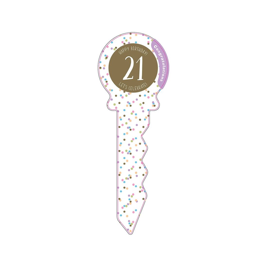 3 Small 21st Birthday Key Confetti Novelty Birthday Party Statue Decor Display
 - Multi, 3 of 3