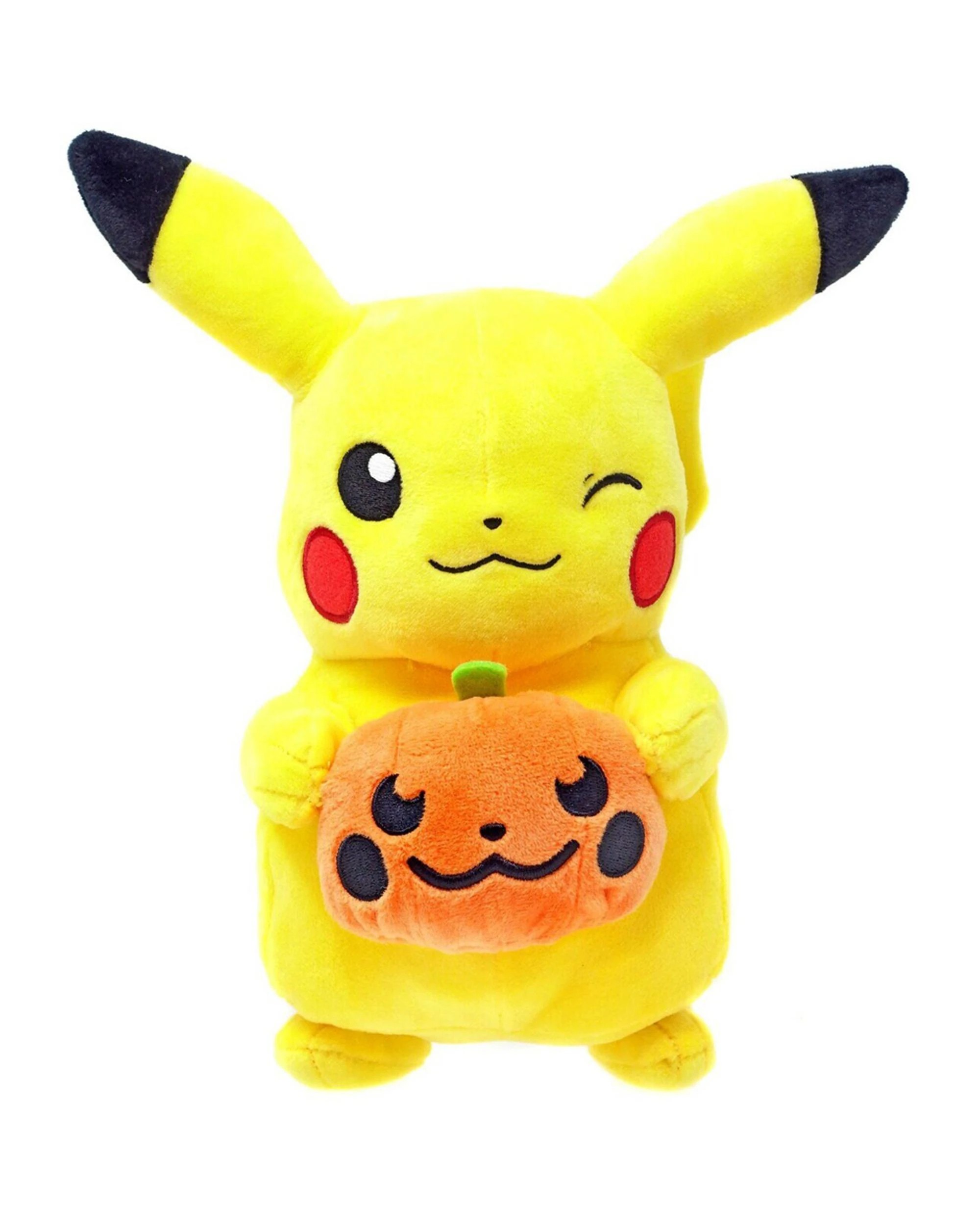 1 Pokemon Halloween 8 inch Pikachu Holding Pumpkin Plush, 1 of 1