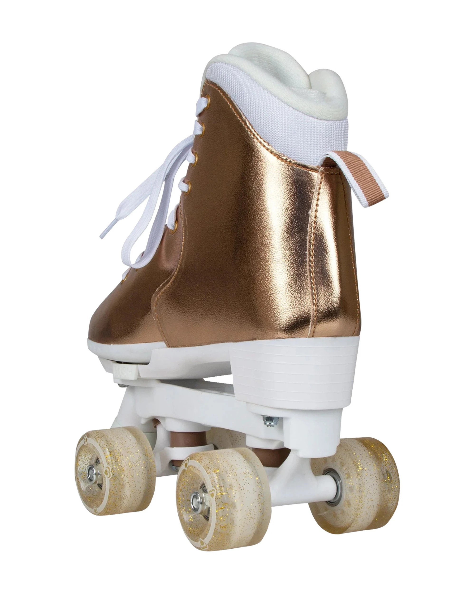 3 Circle Society Adjustable Quad Kids Metallic Rose Gold Rhythm Roller Skates, 3 of 9