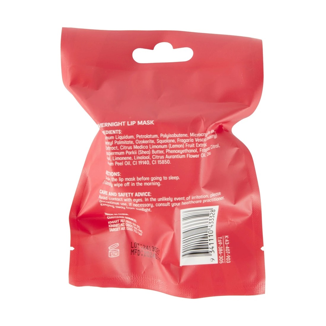 5 OXX Skincare Overnight Lip Care Lip Mask 20ml - Strawberry and Lemonade Scented, 5 of 5