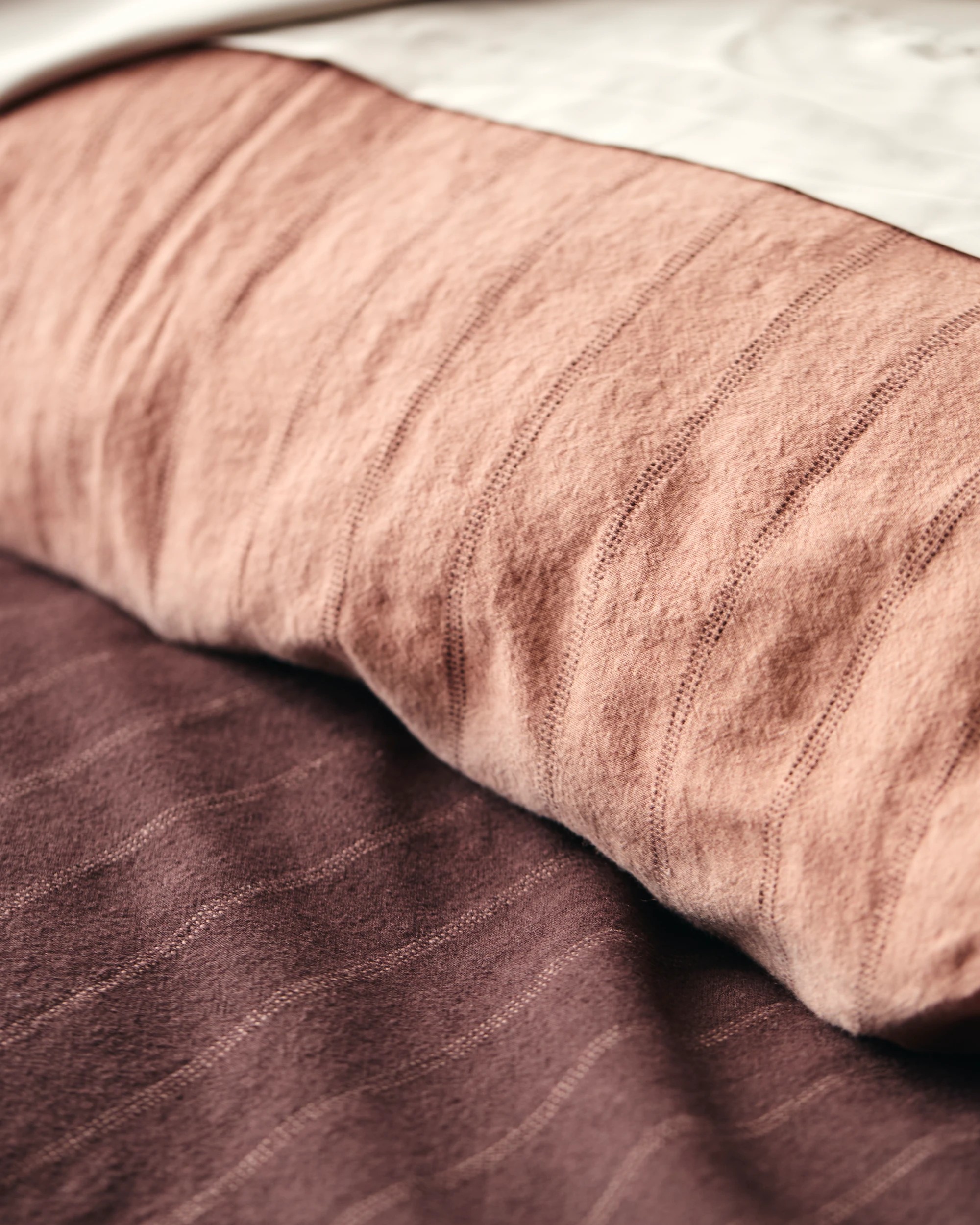 6 Target Adelle Stripe Linen/Cotton Quilt Cover Set - Queen Bed - Brown, 6 of 9