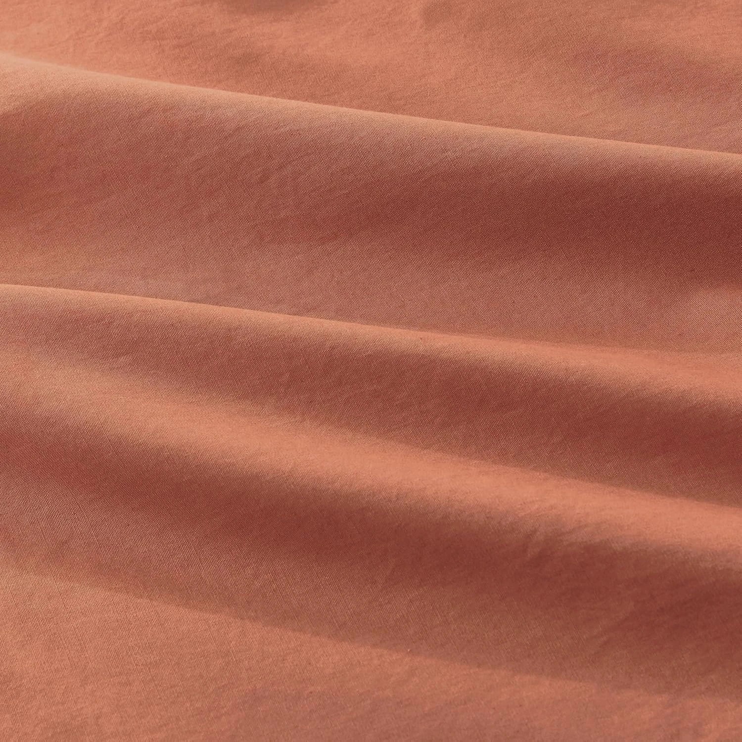 5 Gioia Casa Vintage Washed Cotton Fitted Sheet Set Soft Breathable - Double Bed - Brick, 5 of 6