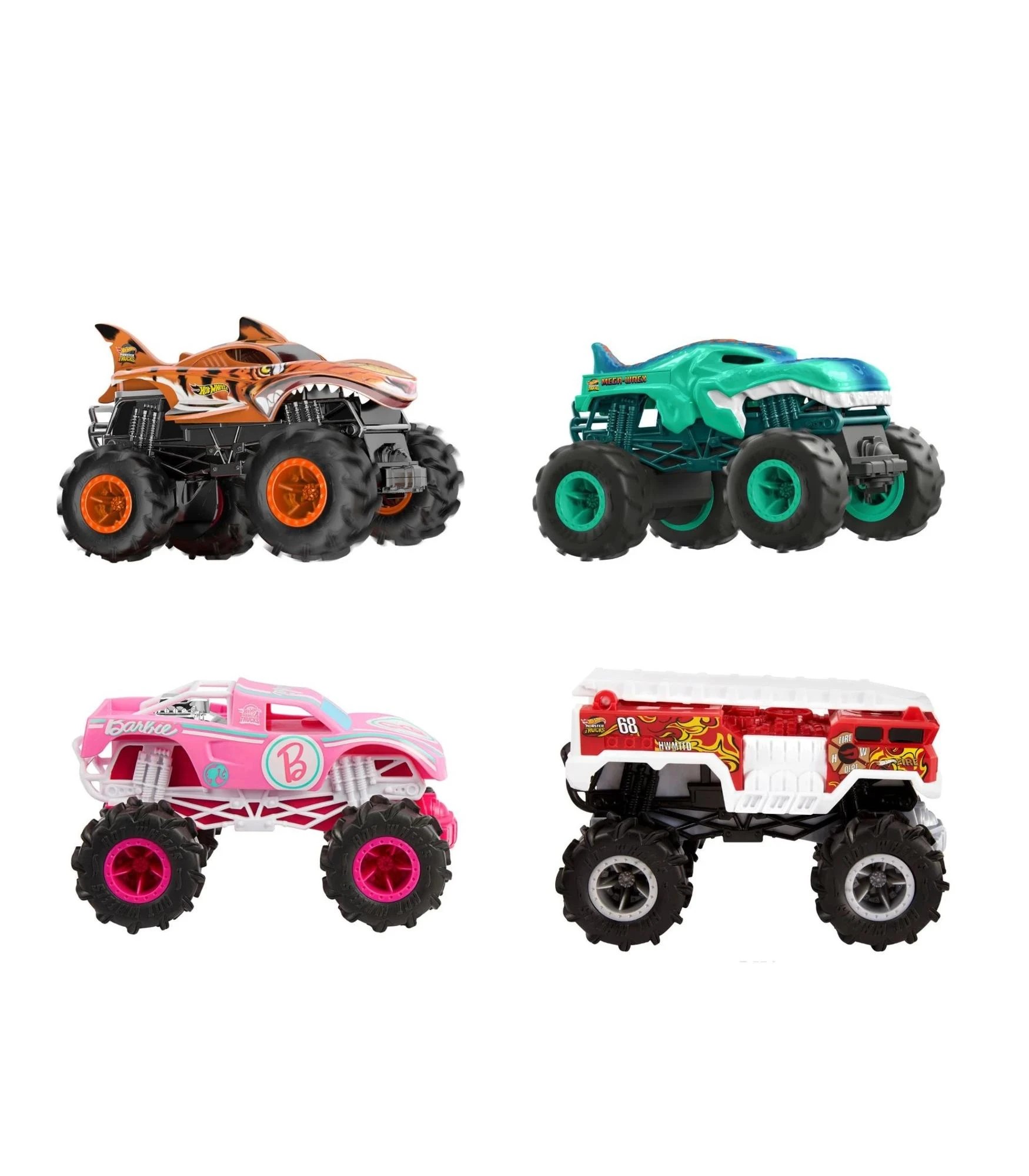 4 Hot Wheels RC Monster Trucks 1:24 Scale - Assorted* - Multi, 4 of 5