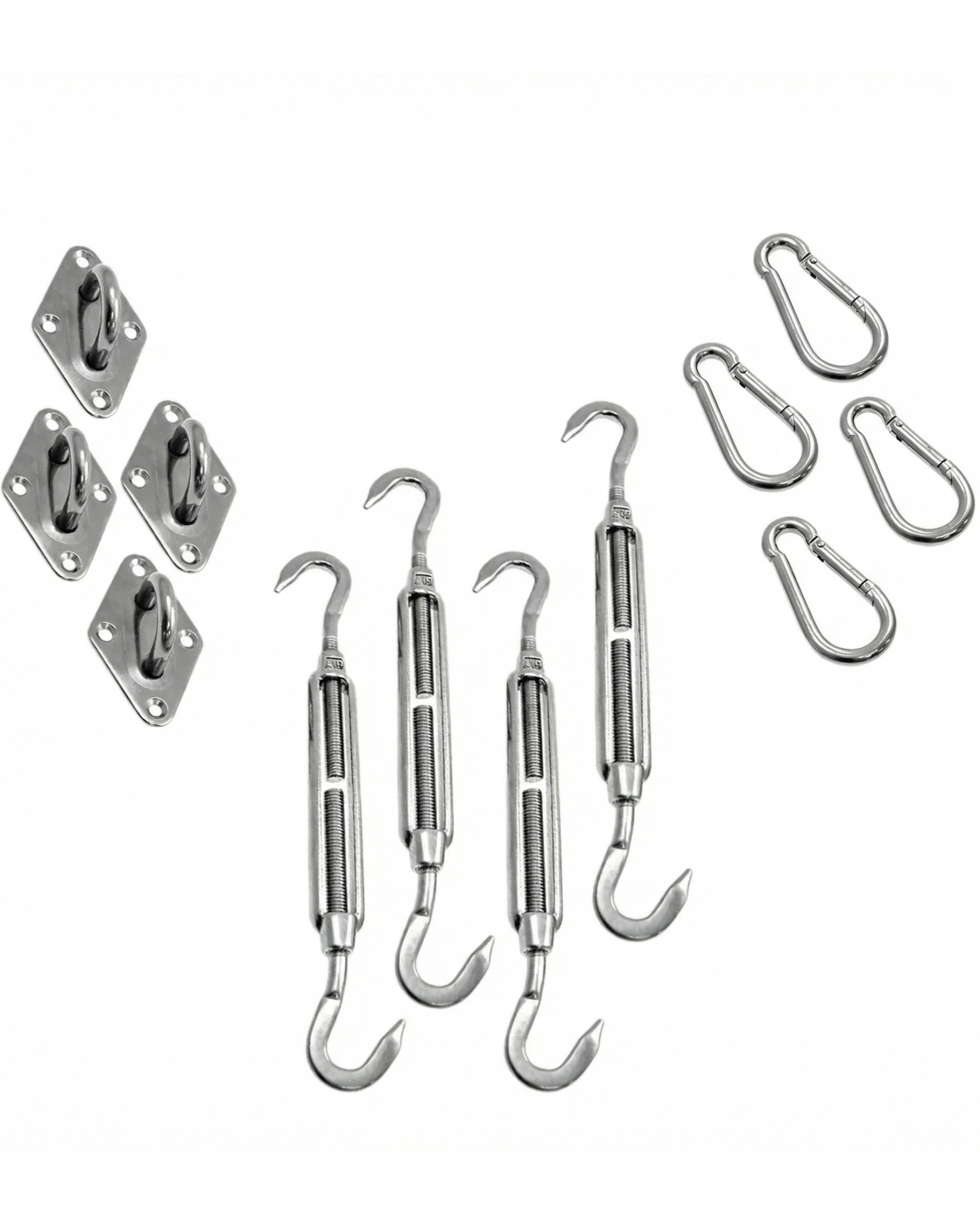 6 Wallaroo 5 x 5M Outdoor Sun Shade Sail Canopy Square - Grey, 6 of 6