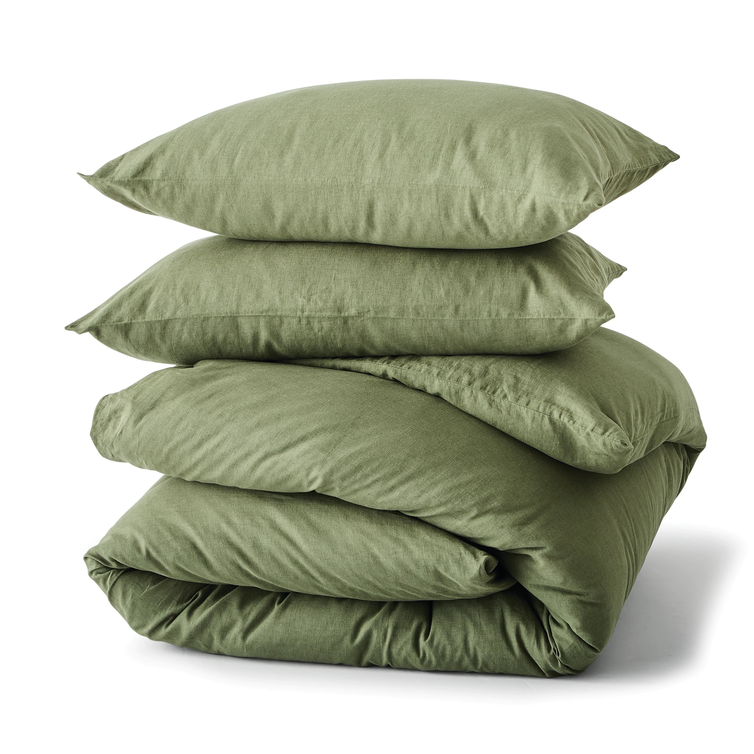 5 Kayden Linen Cotton Quilt Cover Set - Queen Bed, Forest, 5 of 7