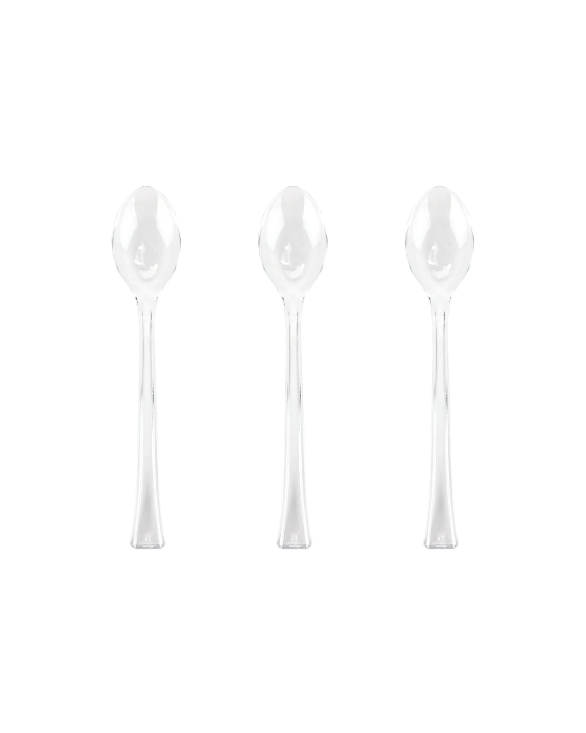 1 Partyware Clear Reusable Mini Cocktail Spoons Pack of 40 - Clear, 1 of 4