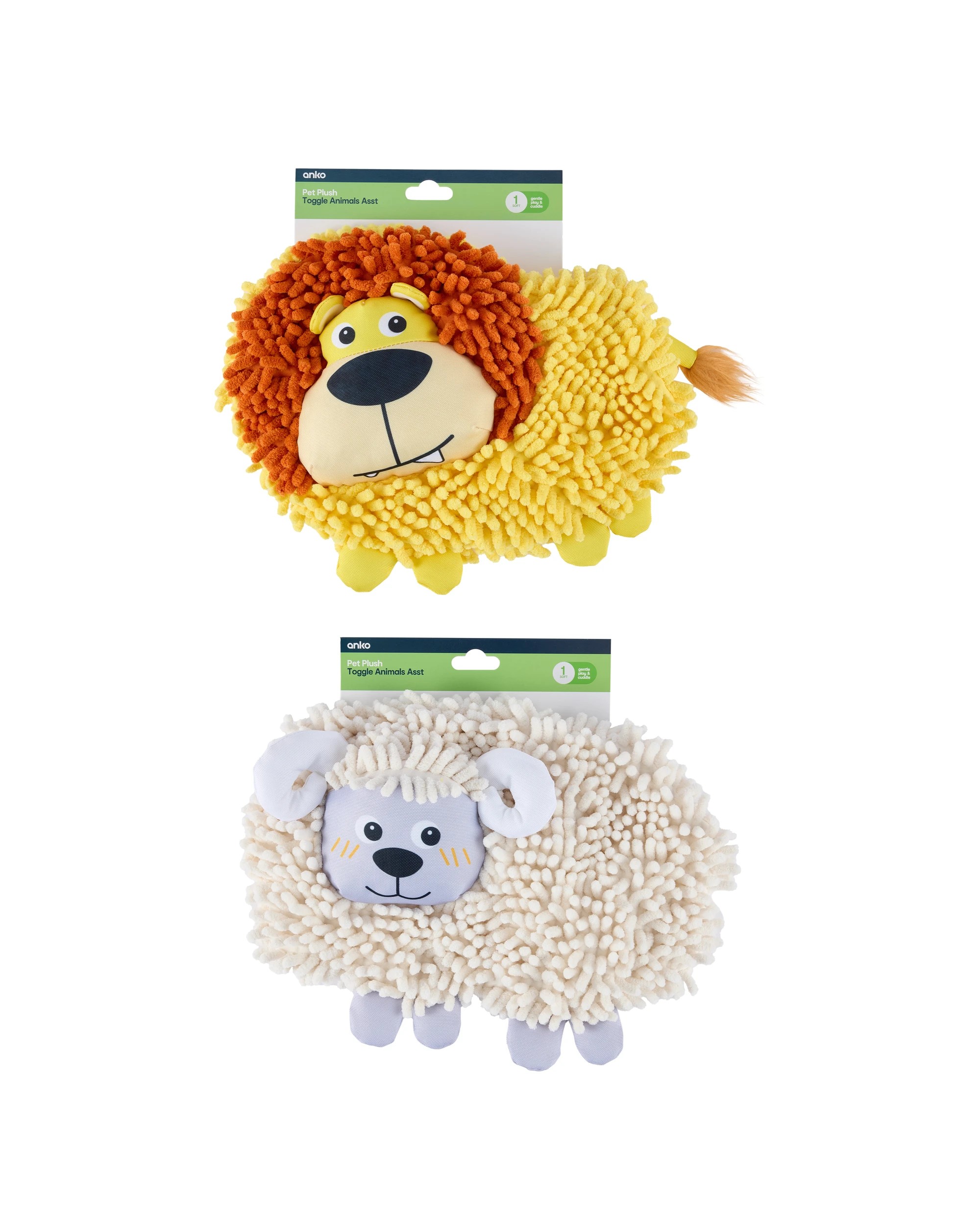 5 Pet Moppy Plush Animals - Assorted, 5 of 5