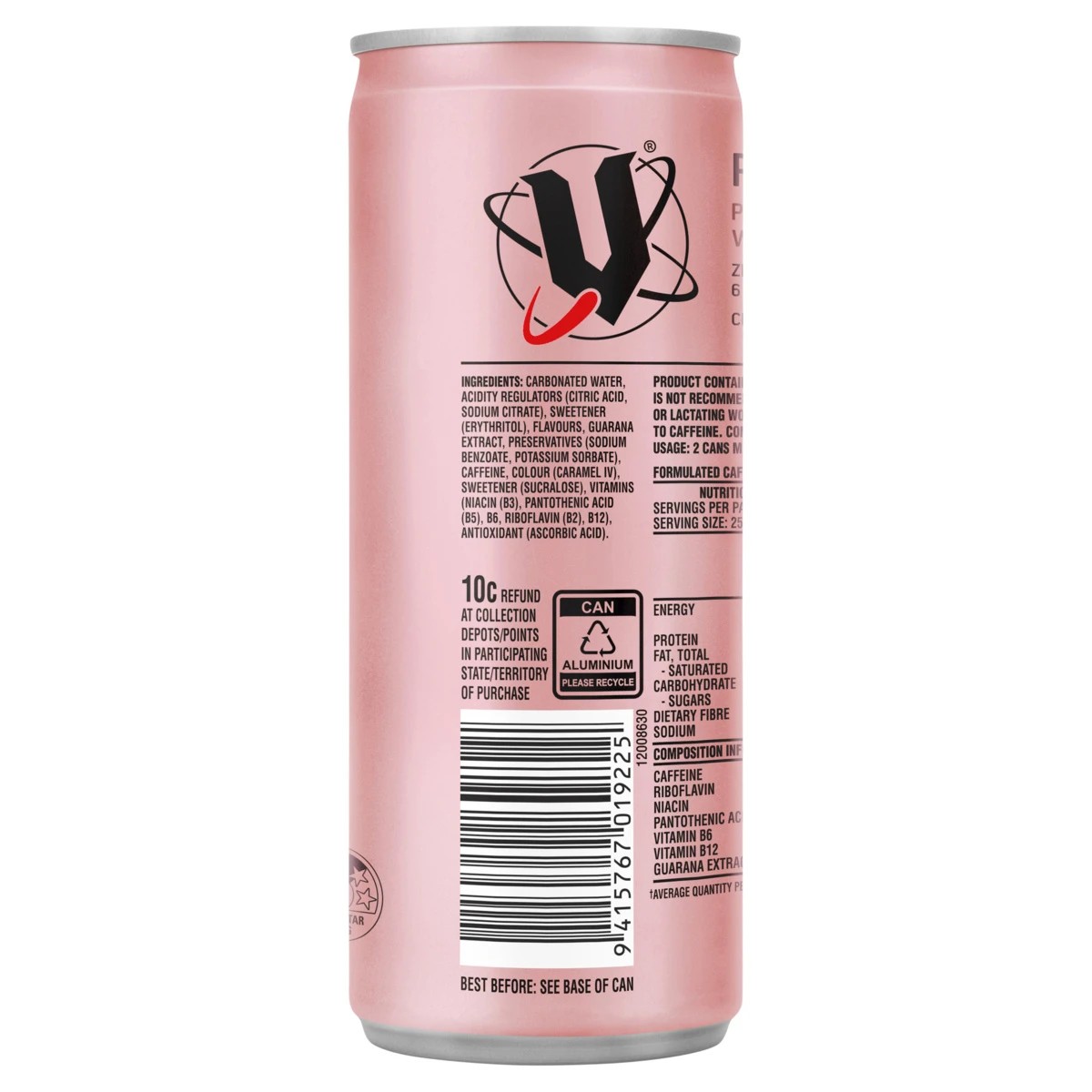 3 V Refresh Pineapple and Watermelon Energy Drink 250ml, 3 of 3
