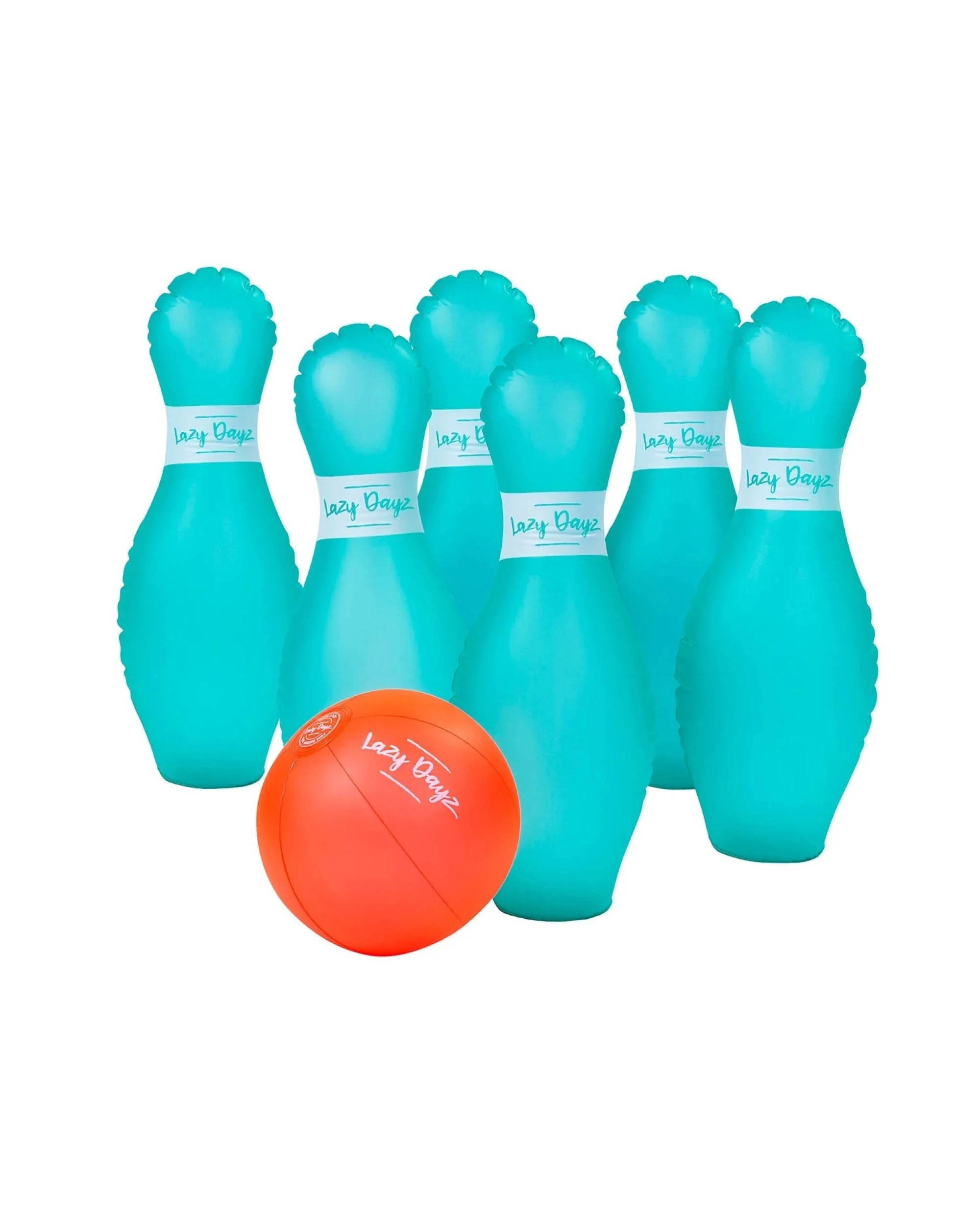 1 BR Home Inflatable Bowling Set for Outdoor Family Games, 7 Pieces, 1 of 4