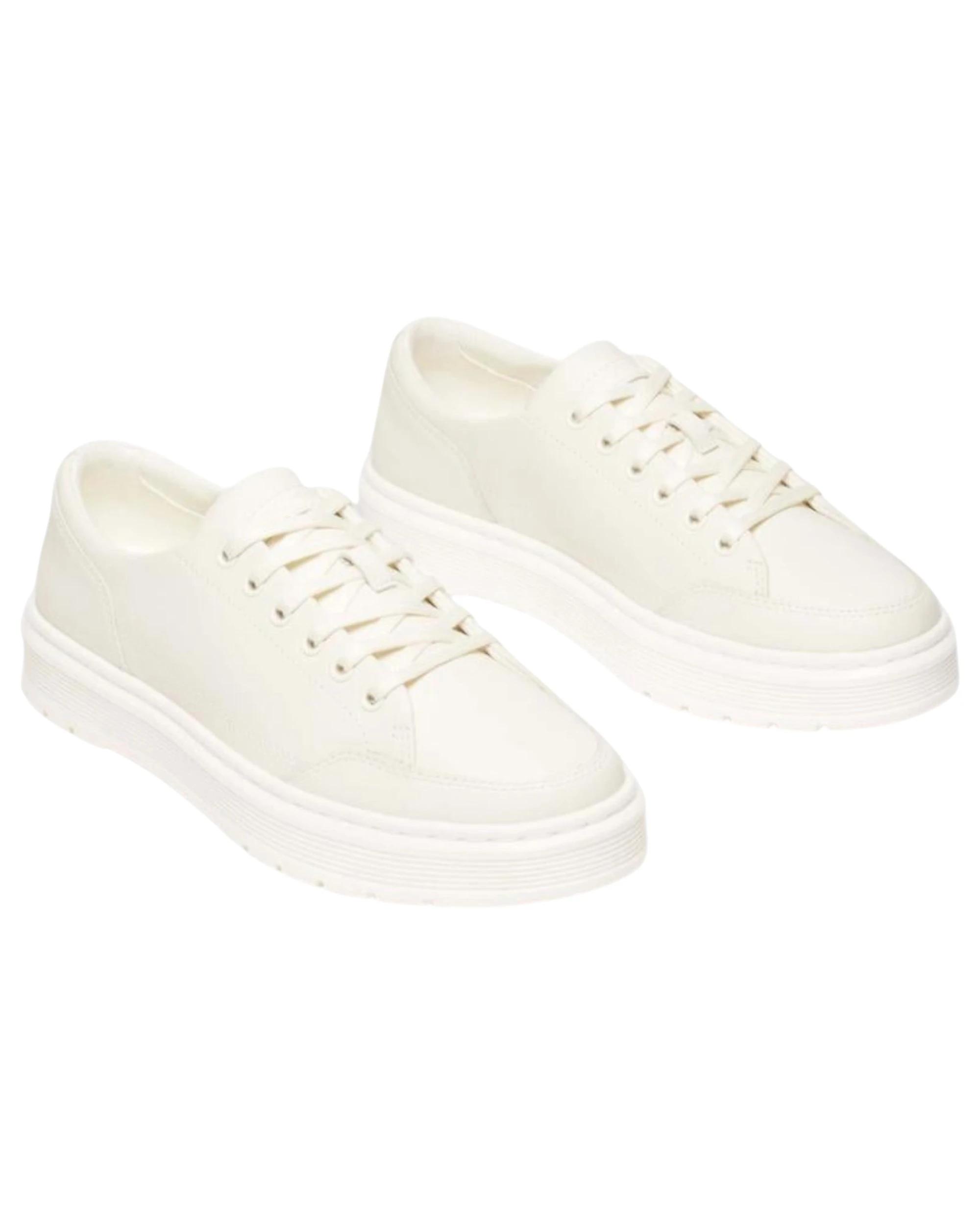 3 Dr. Martens Unisex Brookline 6 Eye Casual Shoes OFF WHITE CLASSIC NAPPA, 3 of 8