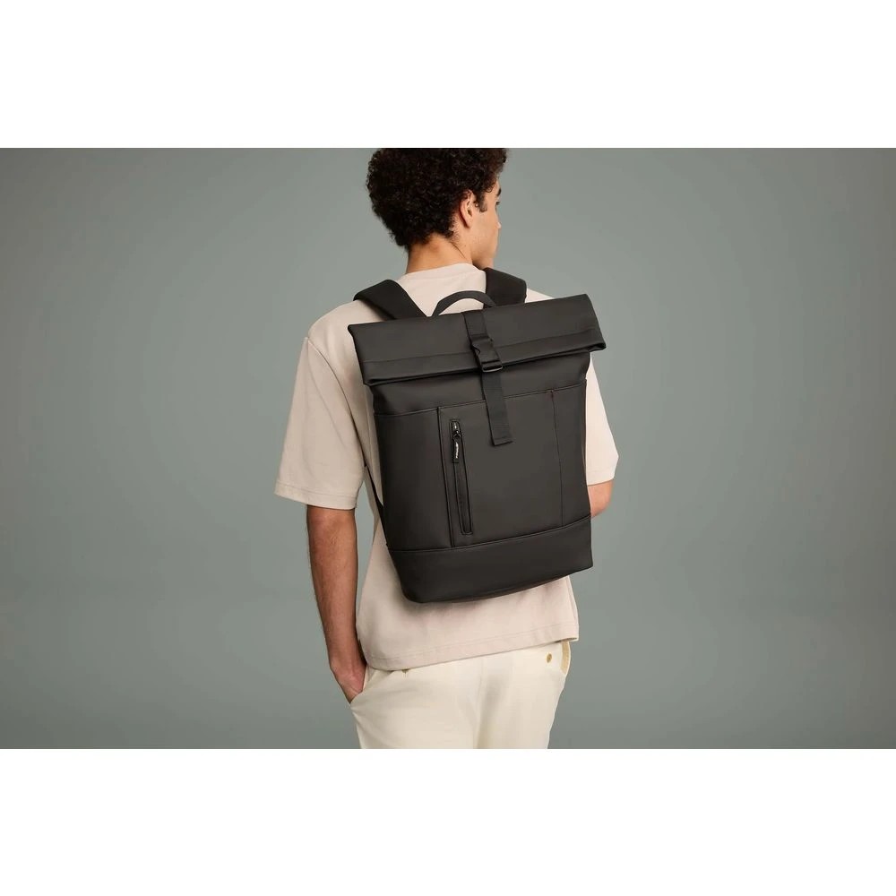 8 Otto On The Go Roll Top Backpack Black, 8 of 10