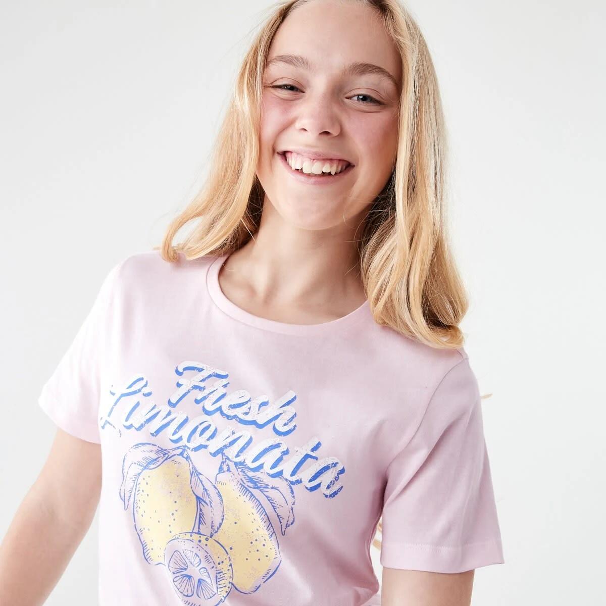 3 Short Sleeve Print T-shirt FRESH LIMONATA  PINK, 3 of 6