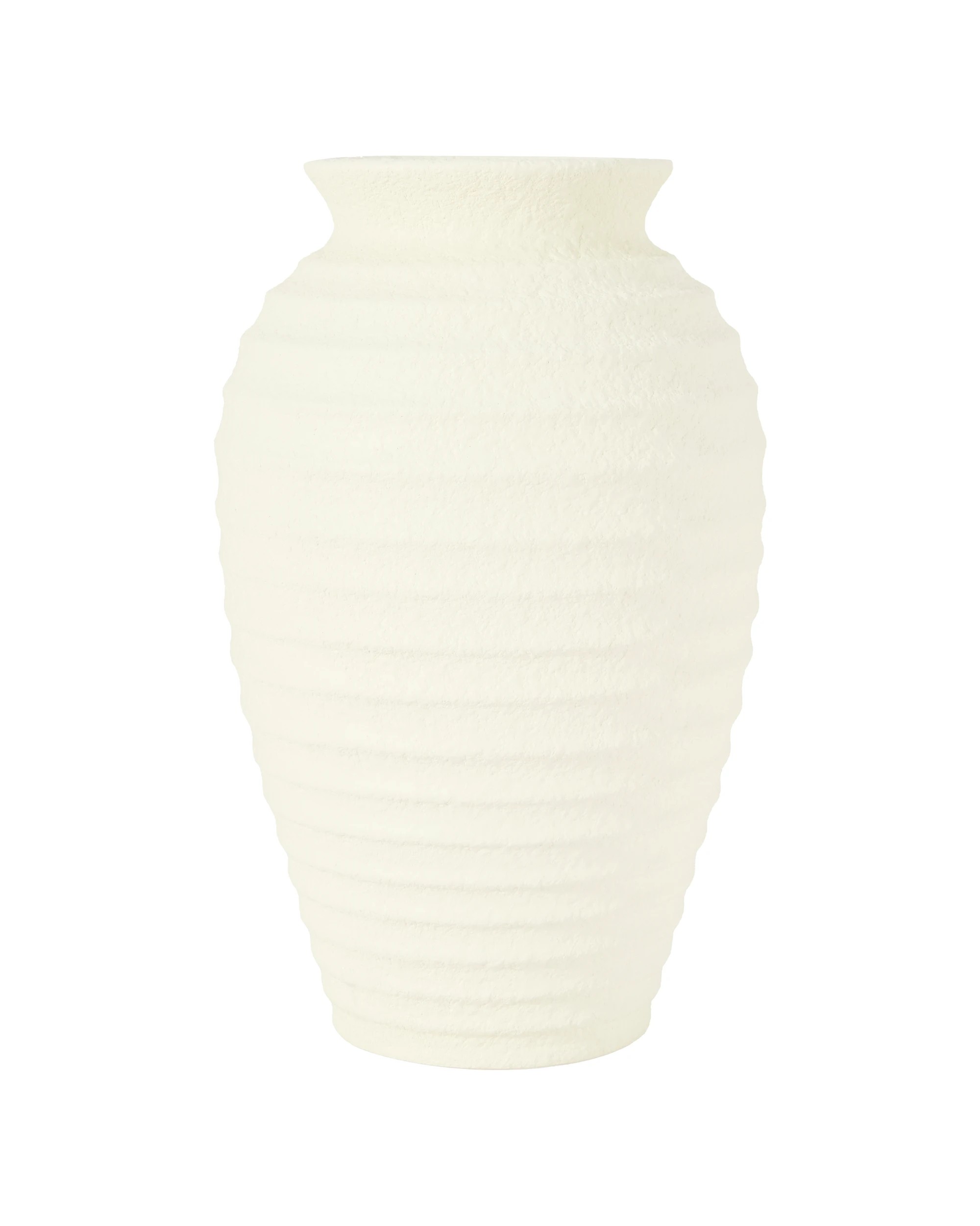 1 Tall Ribbed Ceramic Vase, 1 of 5