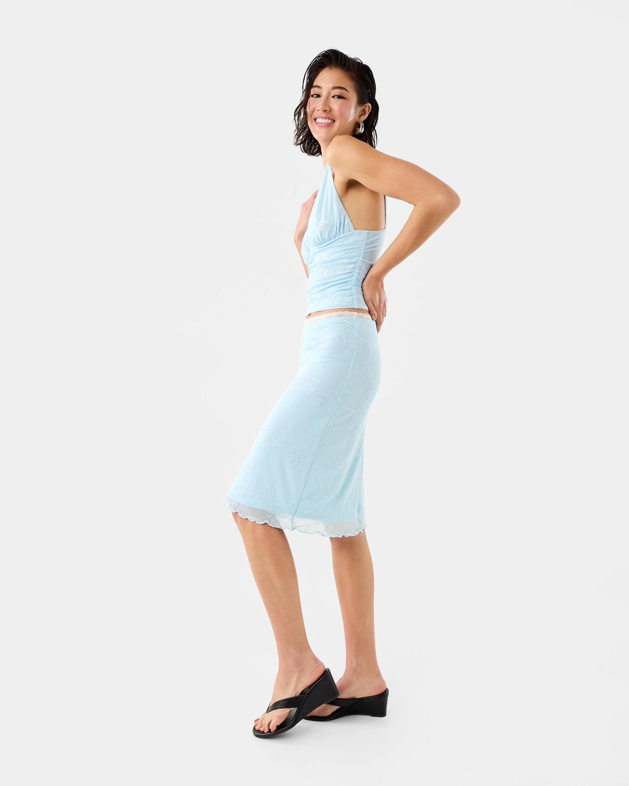 3 Embellished Mesh Top Powd Blue, 3 of 8