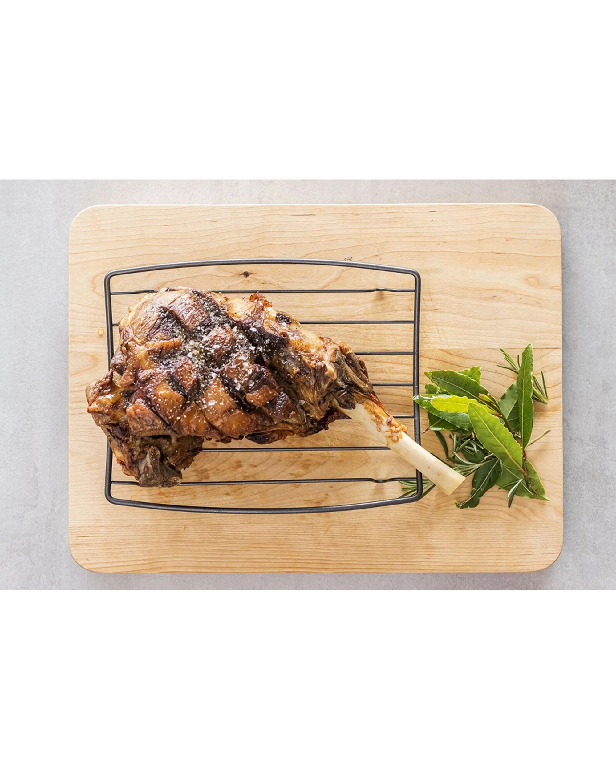 3 Mastercraft 3x 26x20cm Non-Stick Roasting Rack Heavy Duty Carbon Steel - Black, 3 of 3