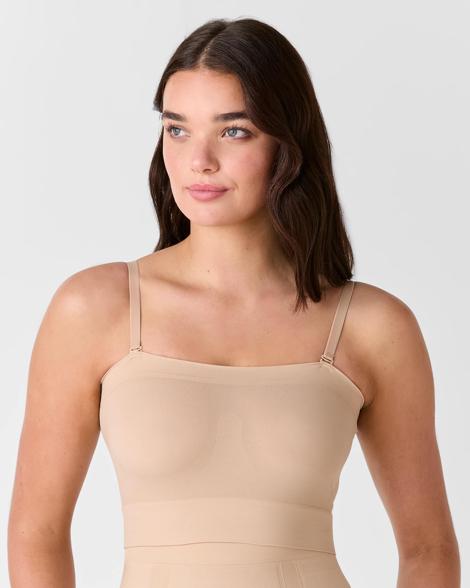 1 Target Woman Seamfree Bandeau Crop Top - Shapewear NEUTRAL, 1 of 5