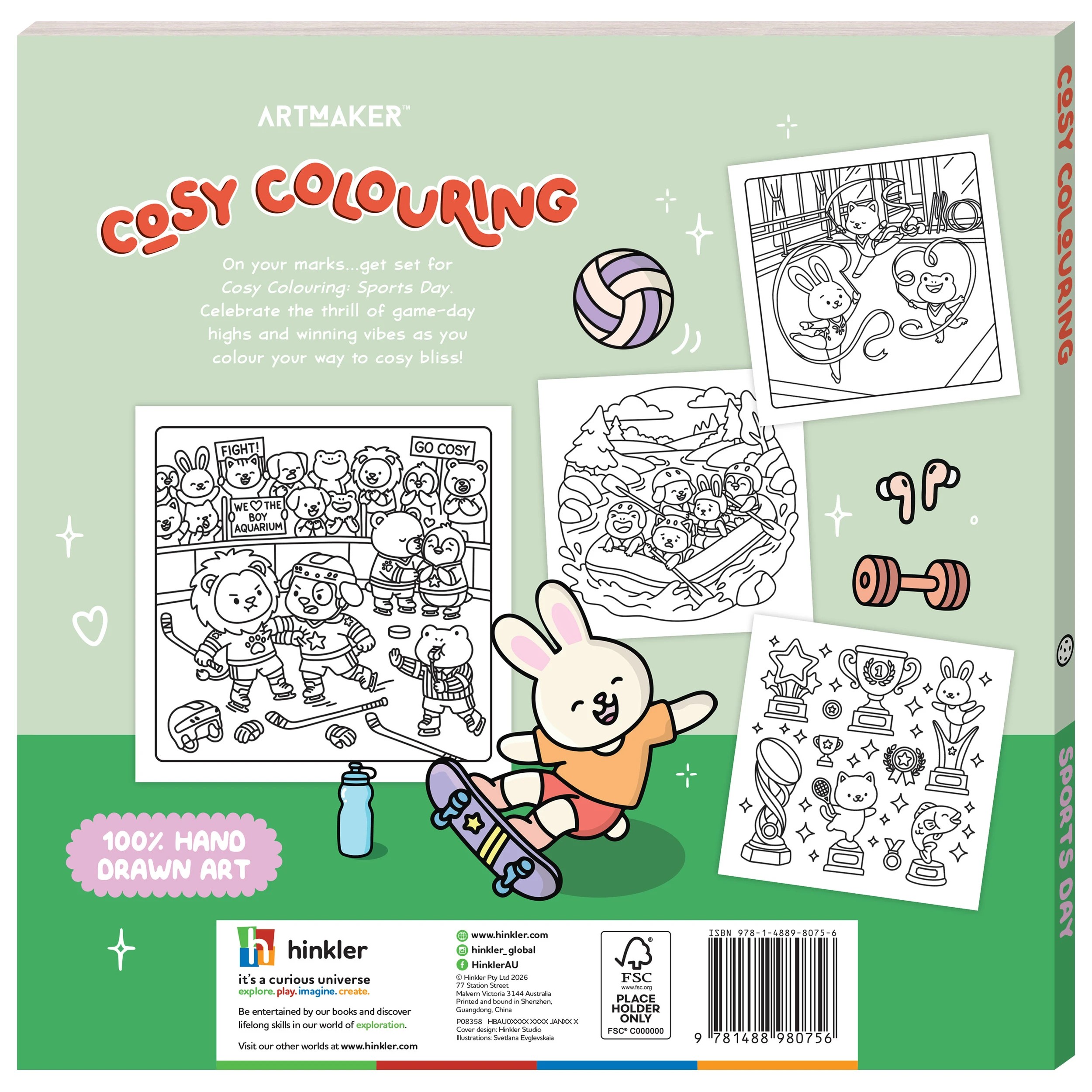 2 Cosy Colouring Sports Day - Book, 2 of 5