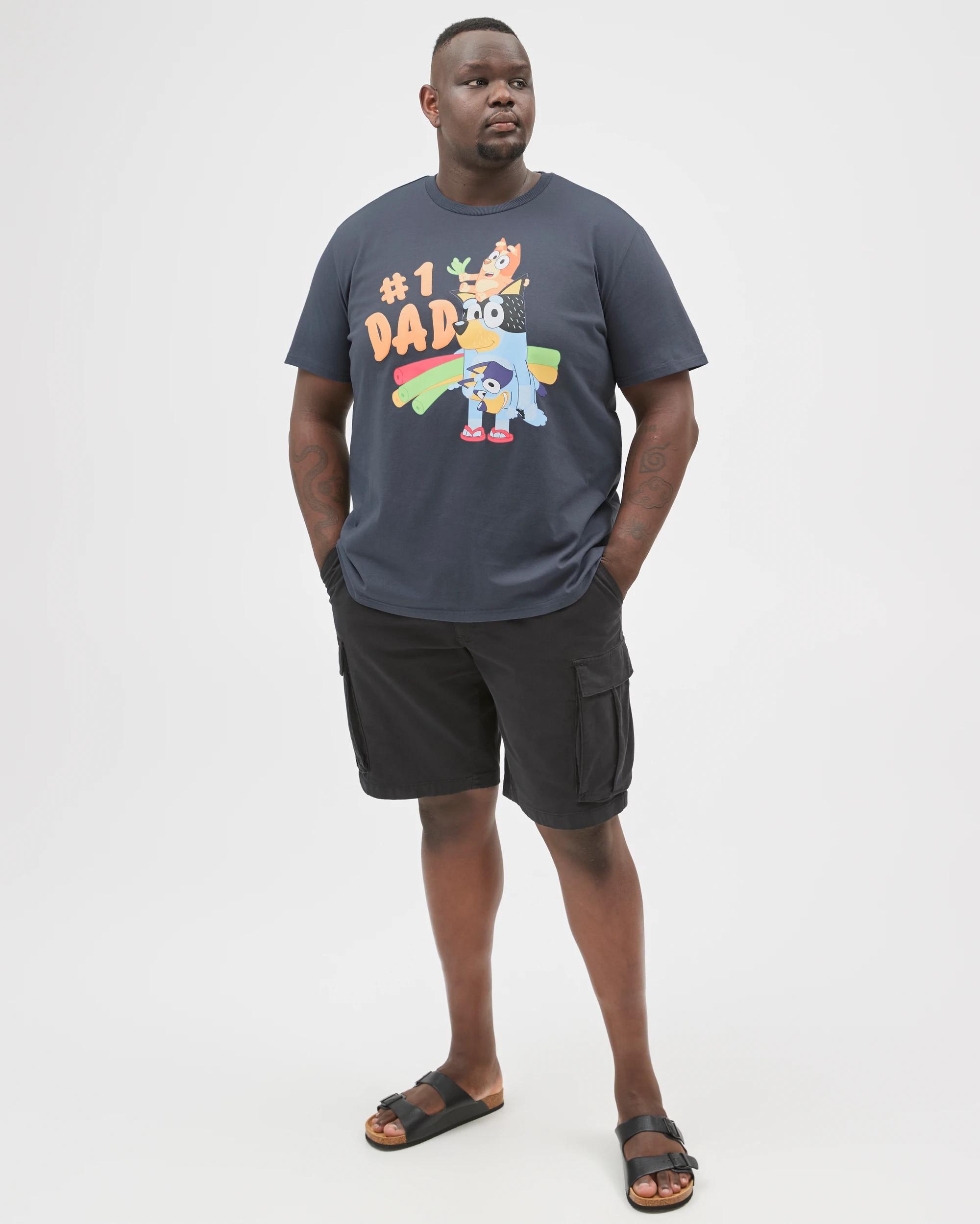 2 Bluey Plus Size Australian Cotton T-Shirt NAVY, 2 of 7