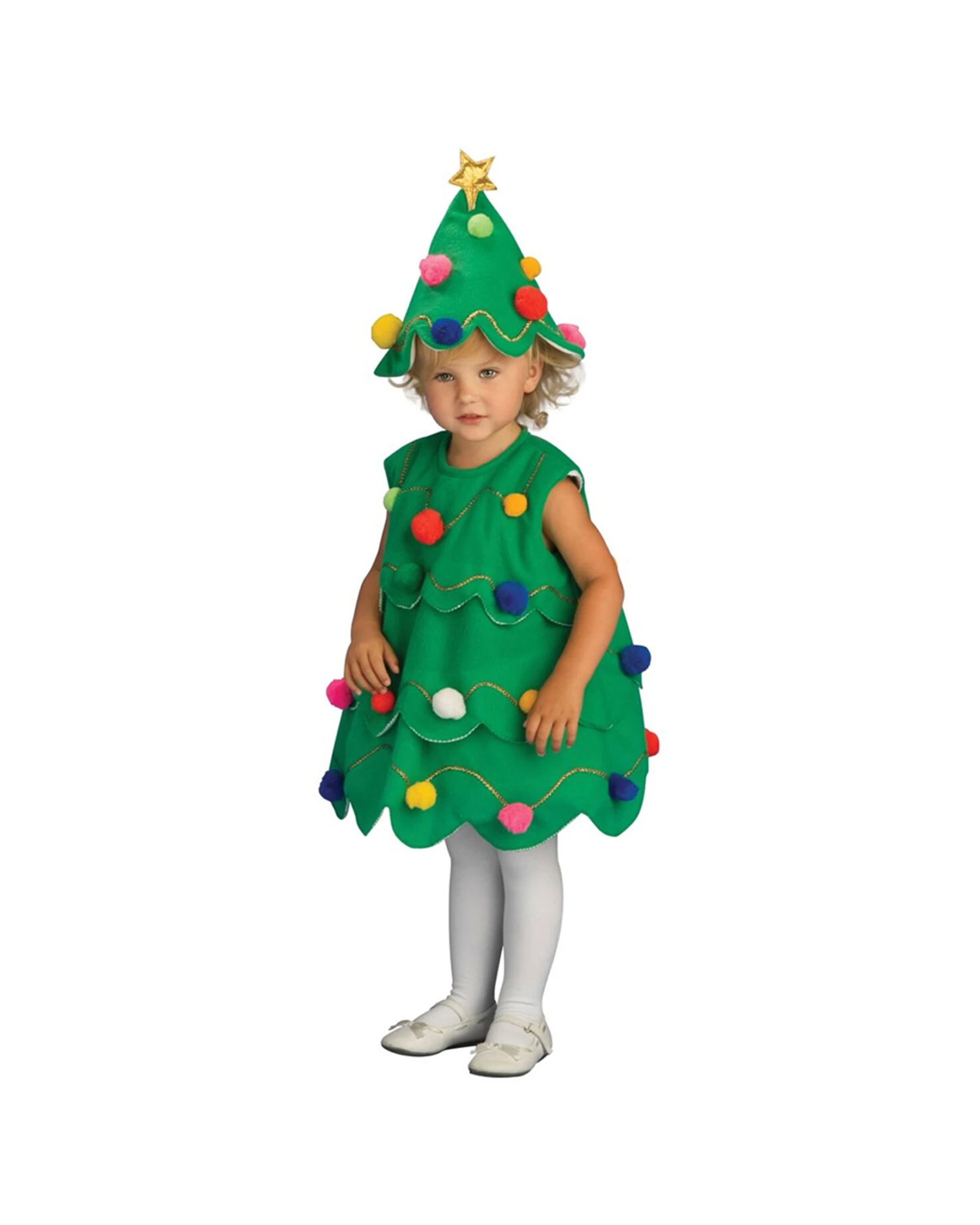 2 Rubies Little Christmas Tree Costume Size S Kids Festive Dress Up Outfit - Green, 2 of 4