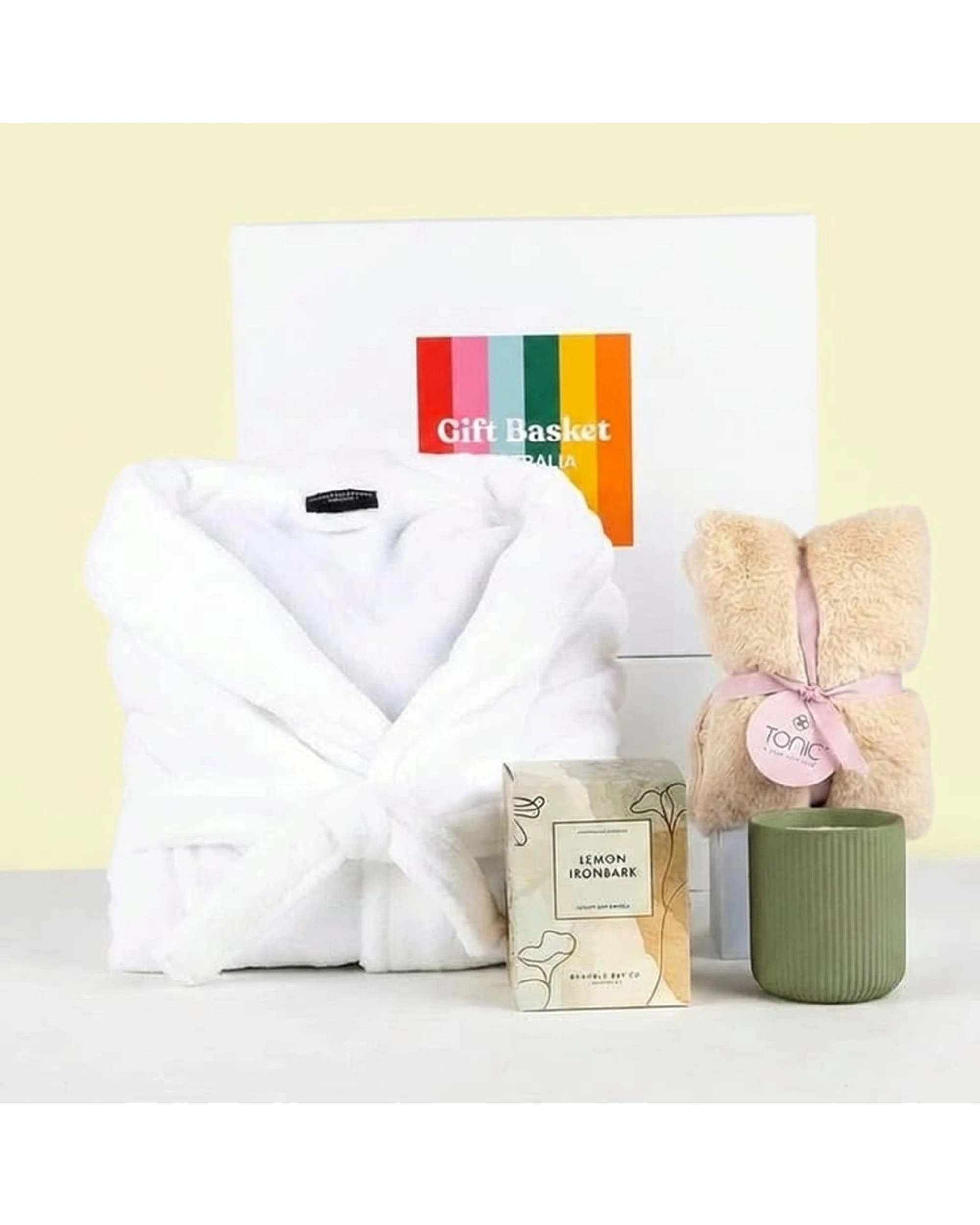 2 Gift Basket Luxury Bathrobe Candle Heat Pillow Hamper Relaxation Set - Multi, 2 of 7