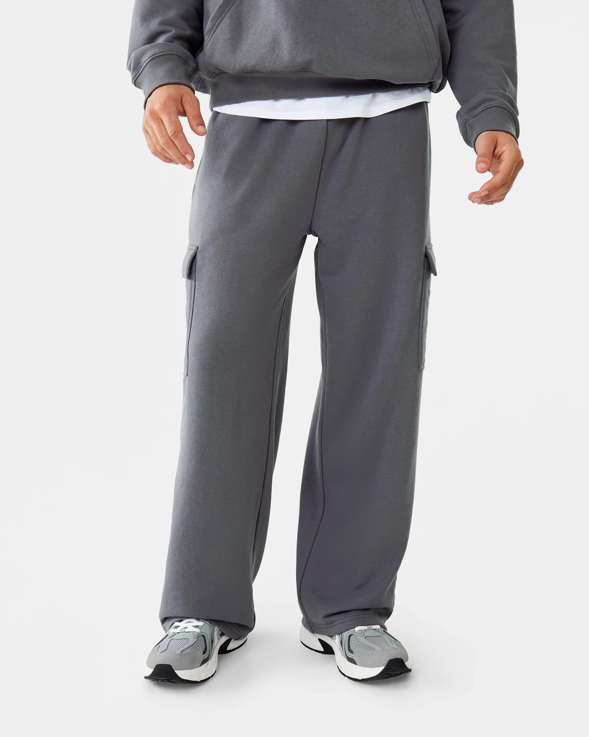 1 Terry Cargo Trackpants Gry Seal, 1 of 7