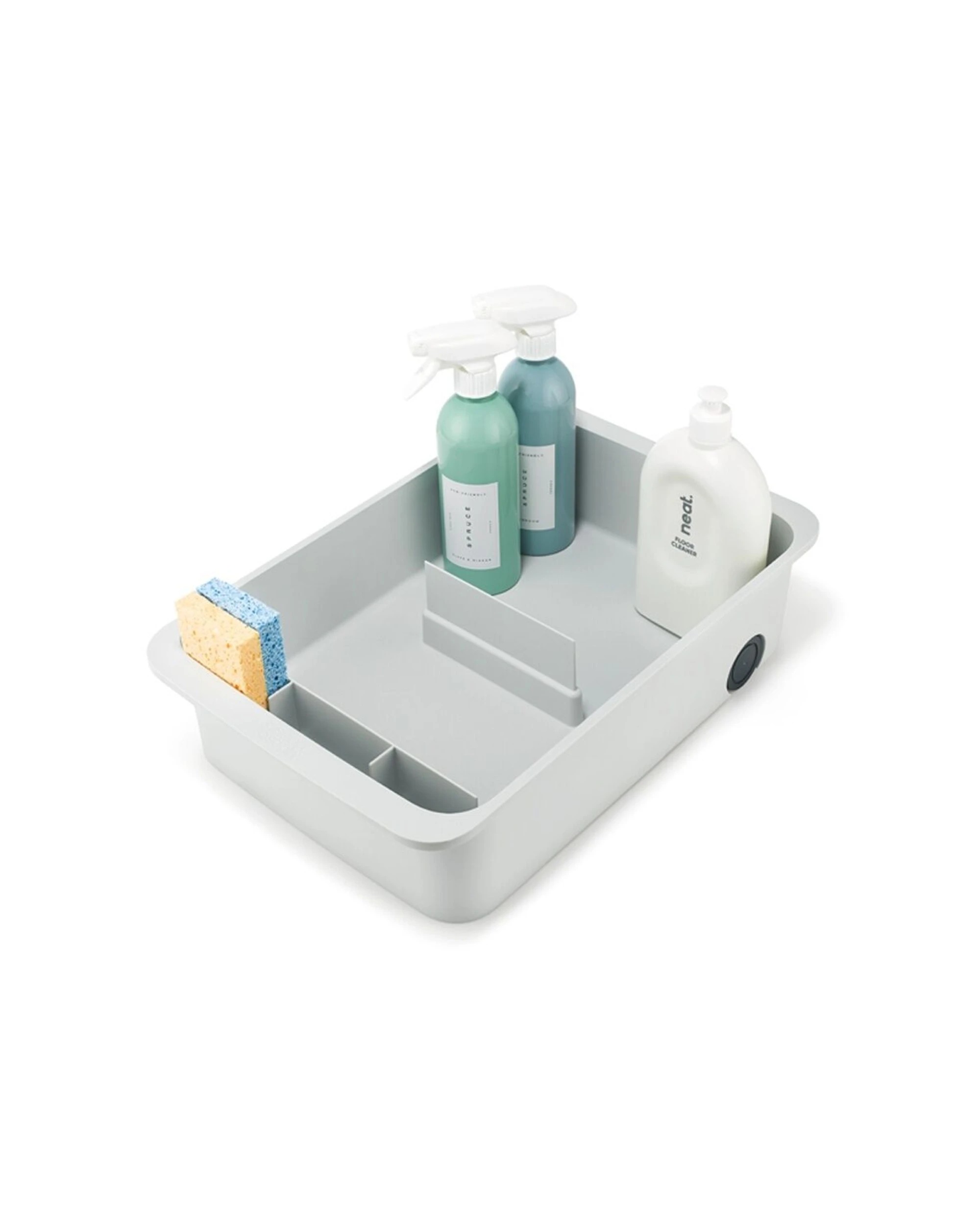 3 Joseph Joseph 2PK CupboardStore Large Caddy Storage Organiser Handle Wheels Stone - Natural, 3 of 7