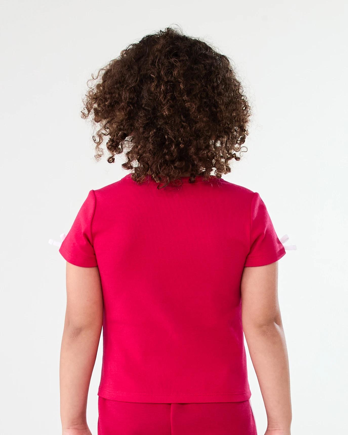 2 Short Sleeve Tape Detail T-shirt Red Tngo, 2 of 7