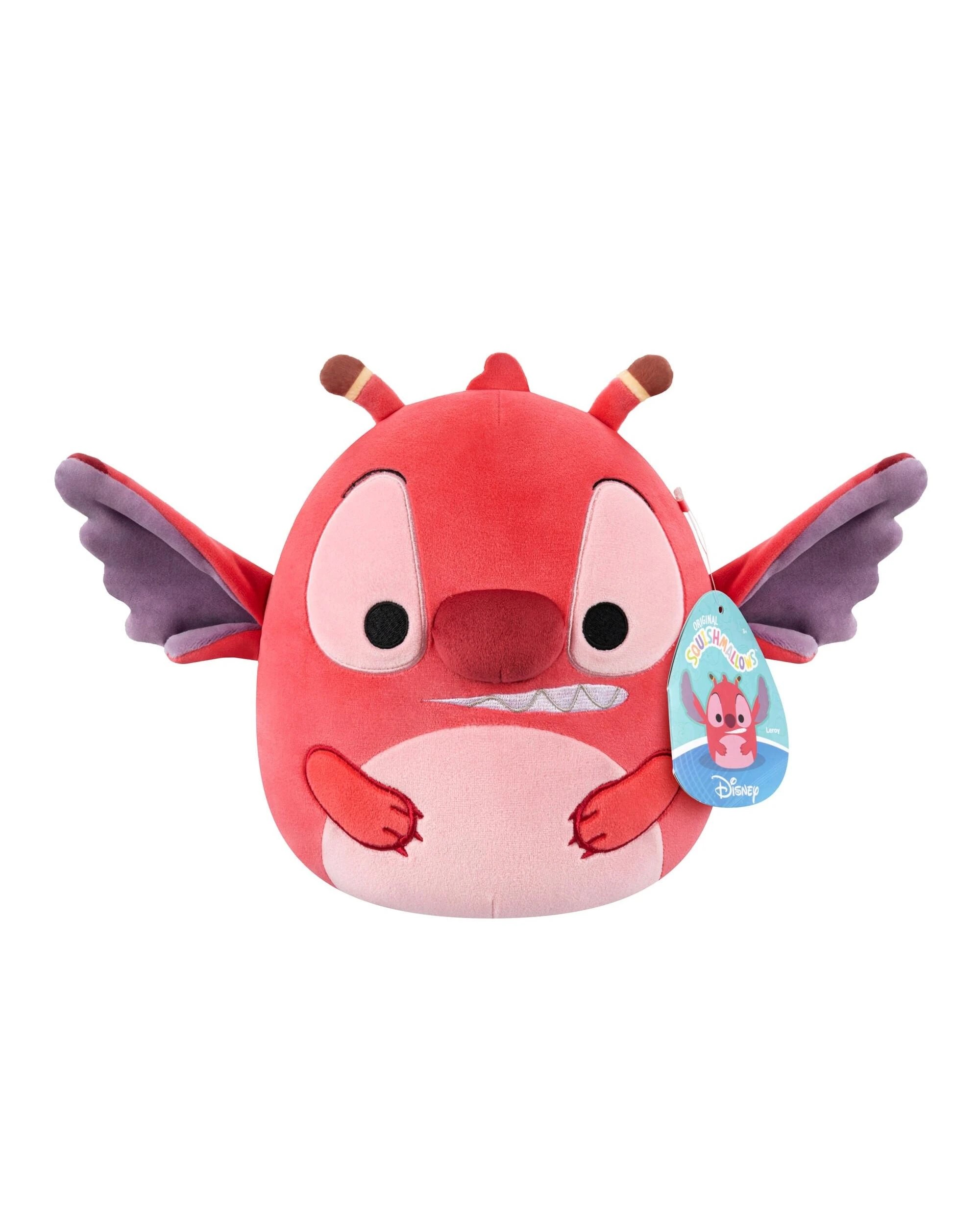 1 Squishmallows Disney Stitch Leroy 10 inch Plush - Red, 1 of 5