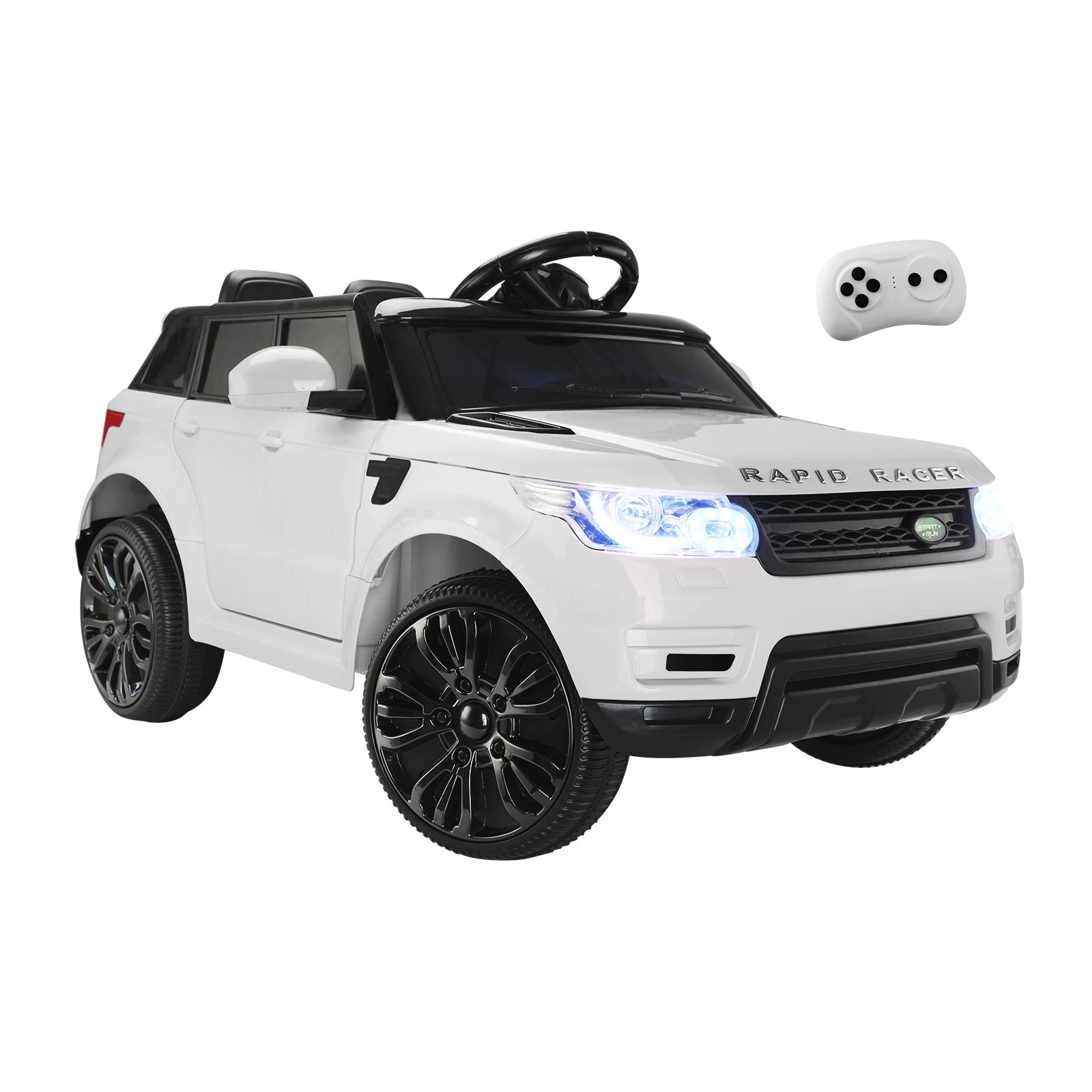 1 Mazam Kids Ride On Car 12v Electric Remote Vehicle Toy Cars Gift Mp3 Led Light
 - White, 1 of 10