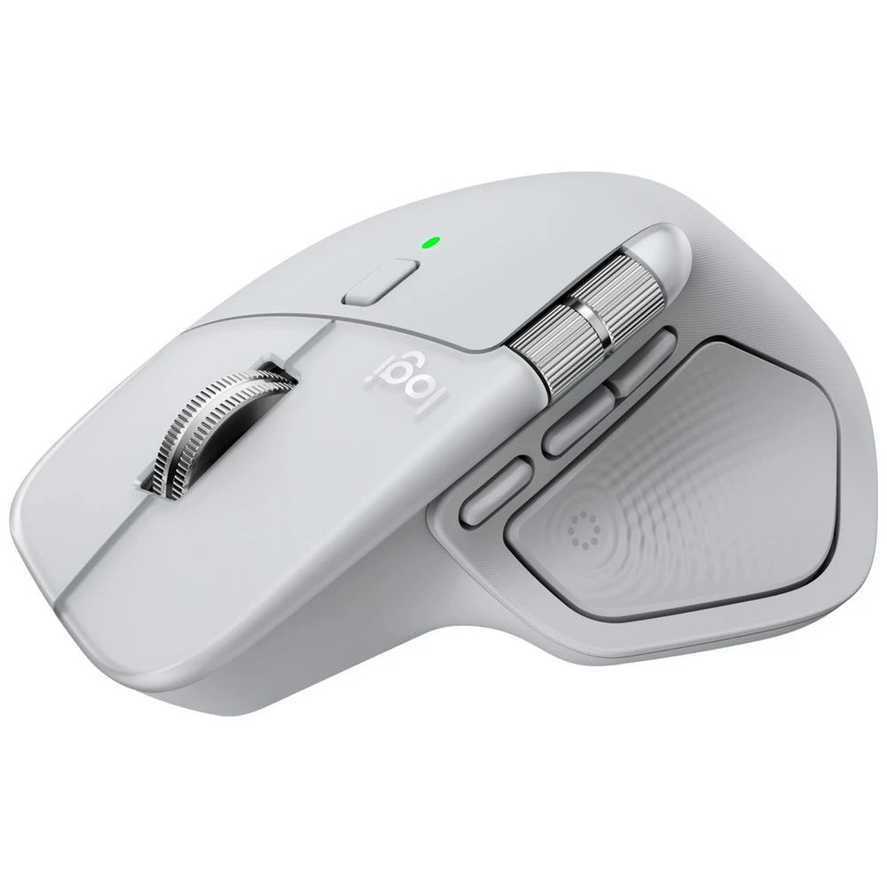 4 Logitech MX Master 4 Wireless Mouse Mac White Silver, 4 of 7